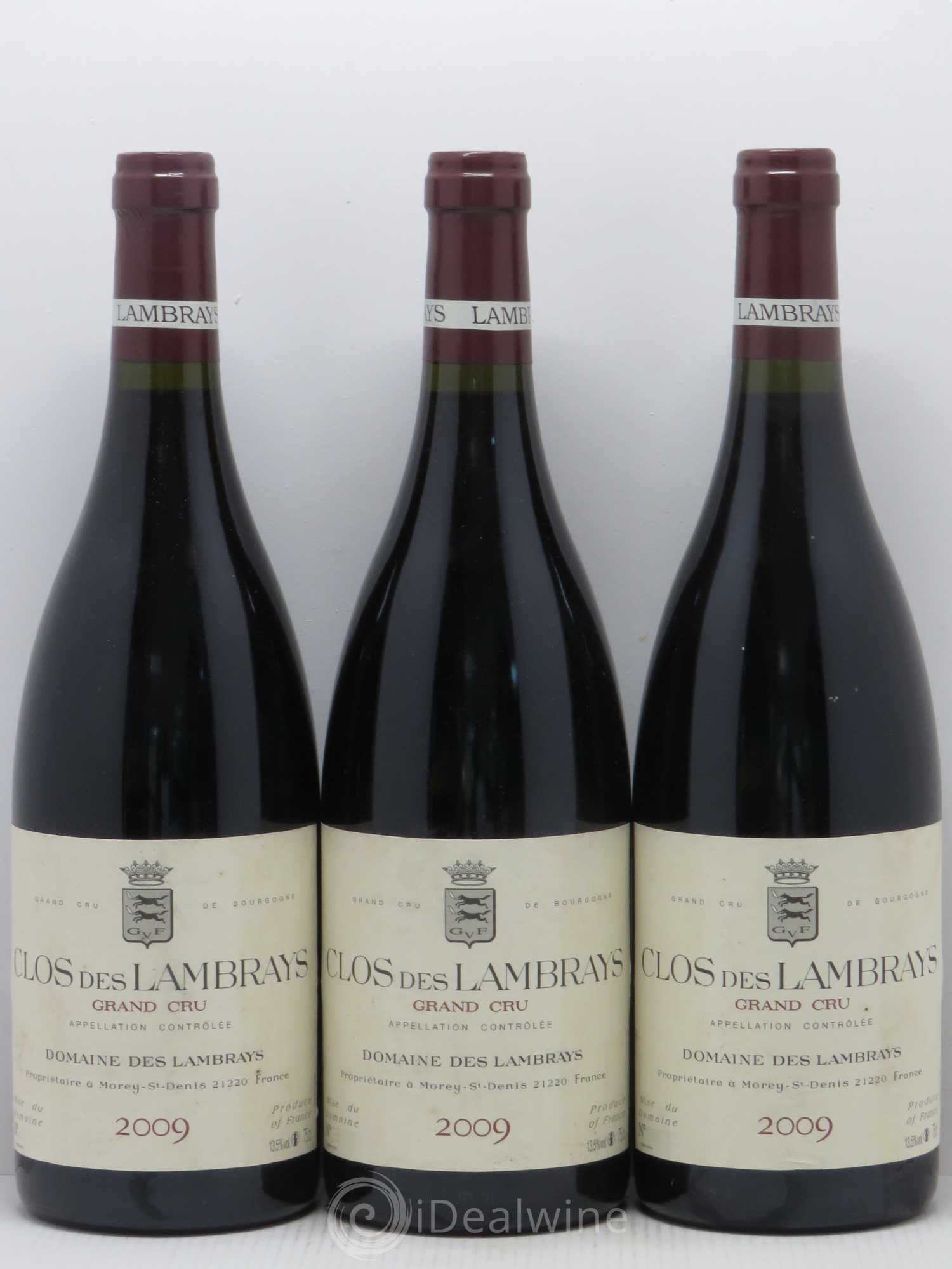 Clos des Lambrays Grand Cru Domaine des Lambrays 2009 - Lot de 3 bouteilles - 0