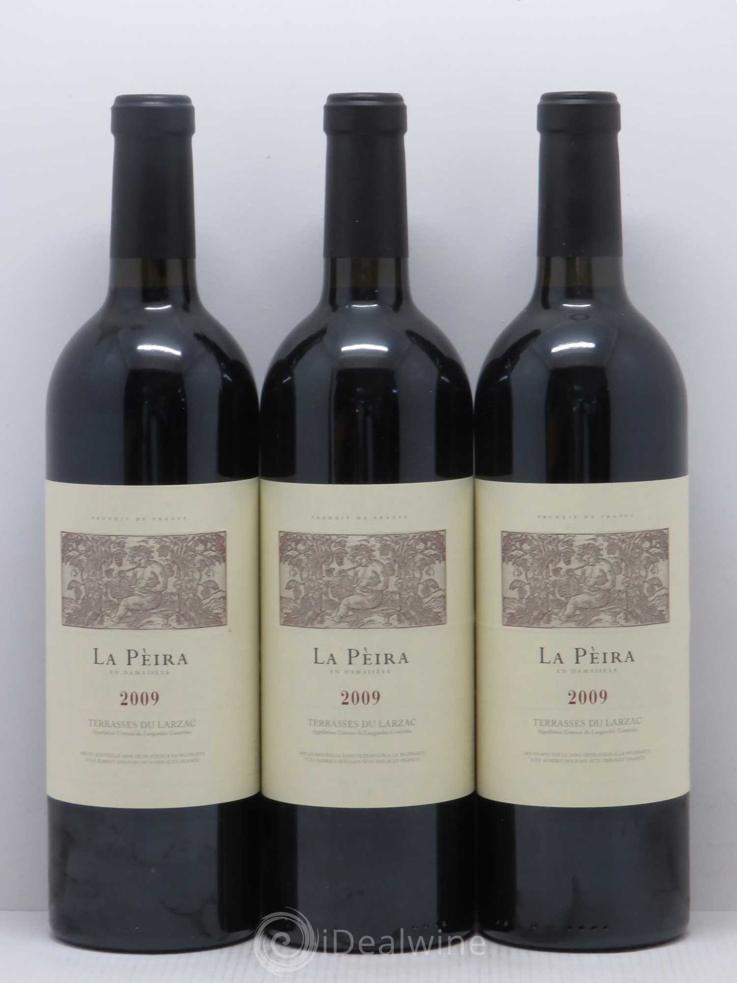 Terrasses du Larzac Domaine de La Pèira en Damaisèla La Pèira Karine Ahton et Robert Dougan 2009 - Lot de 3 bouteilles - 0