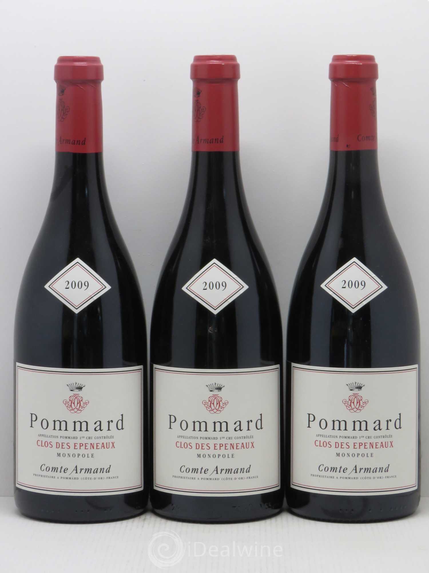 Pommard 1er Cru Clos des Epeneaux Comte Armand 2009 - Lot de 3 bouteilles - 0