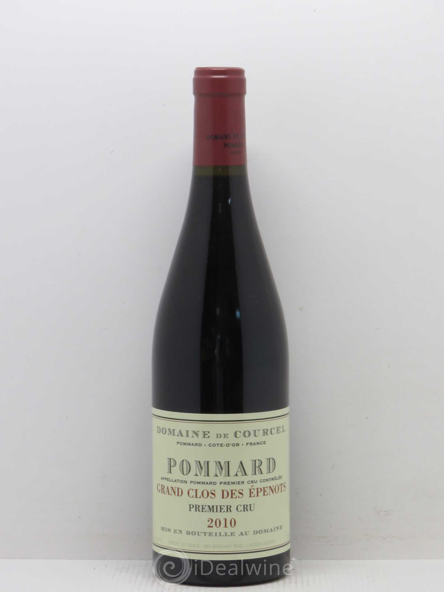 Pommard 1er Cru Grand Clos des Epenots de Courcel (Domaine) 2010 - Lot de 1 bouteille - 0