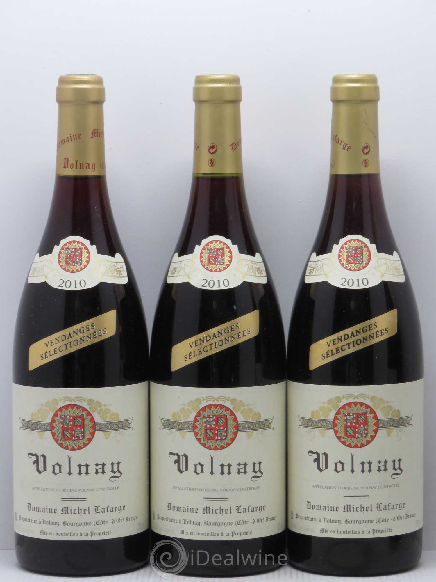Volnay Vendanges sélectionnées Lafarge (Domaine) 2010 - Lot de 6 bouteilles - 1