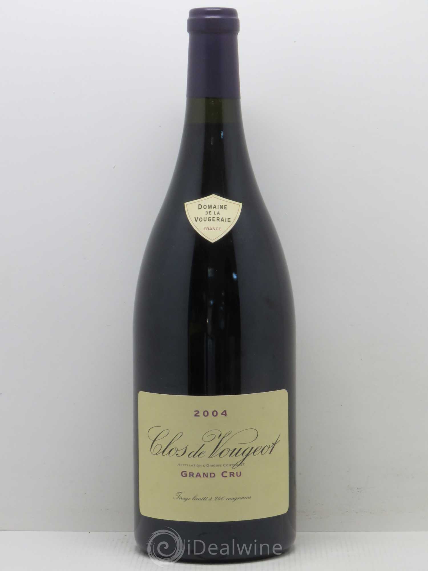 Clos de Vougeot Grand Cru La Vougeraie 2004 - Lot de 1 magnum - 0