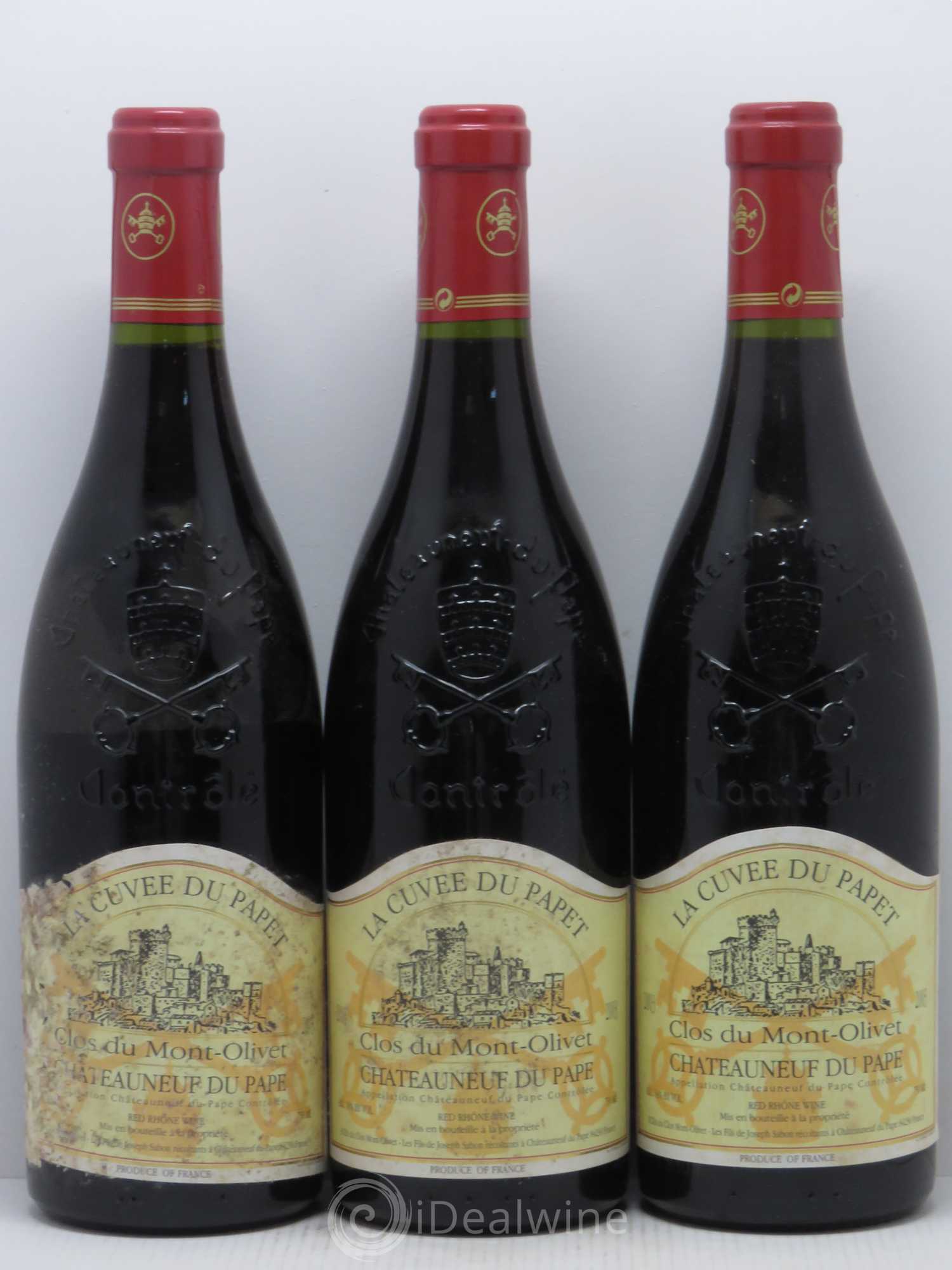 Châteauneuf-du-Pape Cuvée du Papet Clos du Mont-Olivet 2003 - Lot de 3 bouteilles - 0