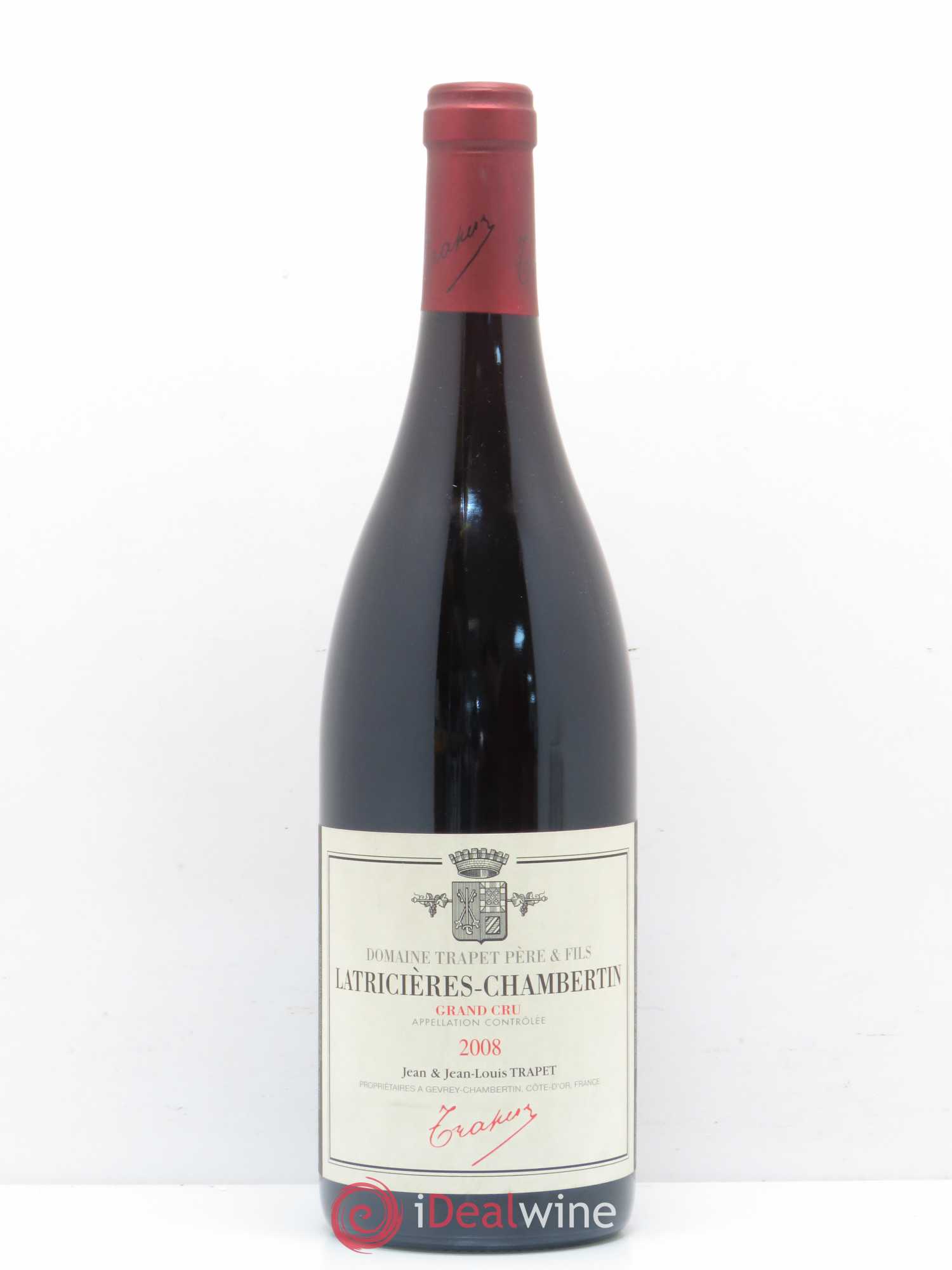 Latricières-Chambertin Grand Cru Domaine Trapet 2008 - Lot de 1 bouteille - 0