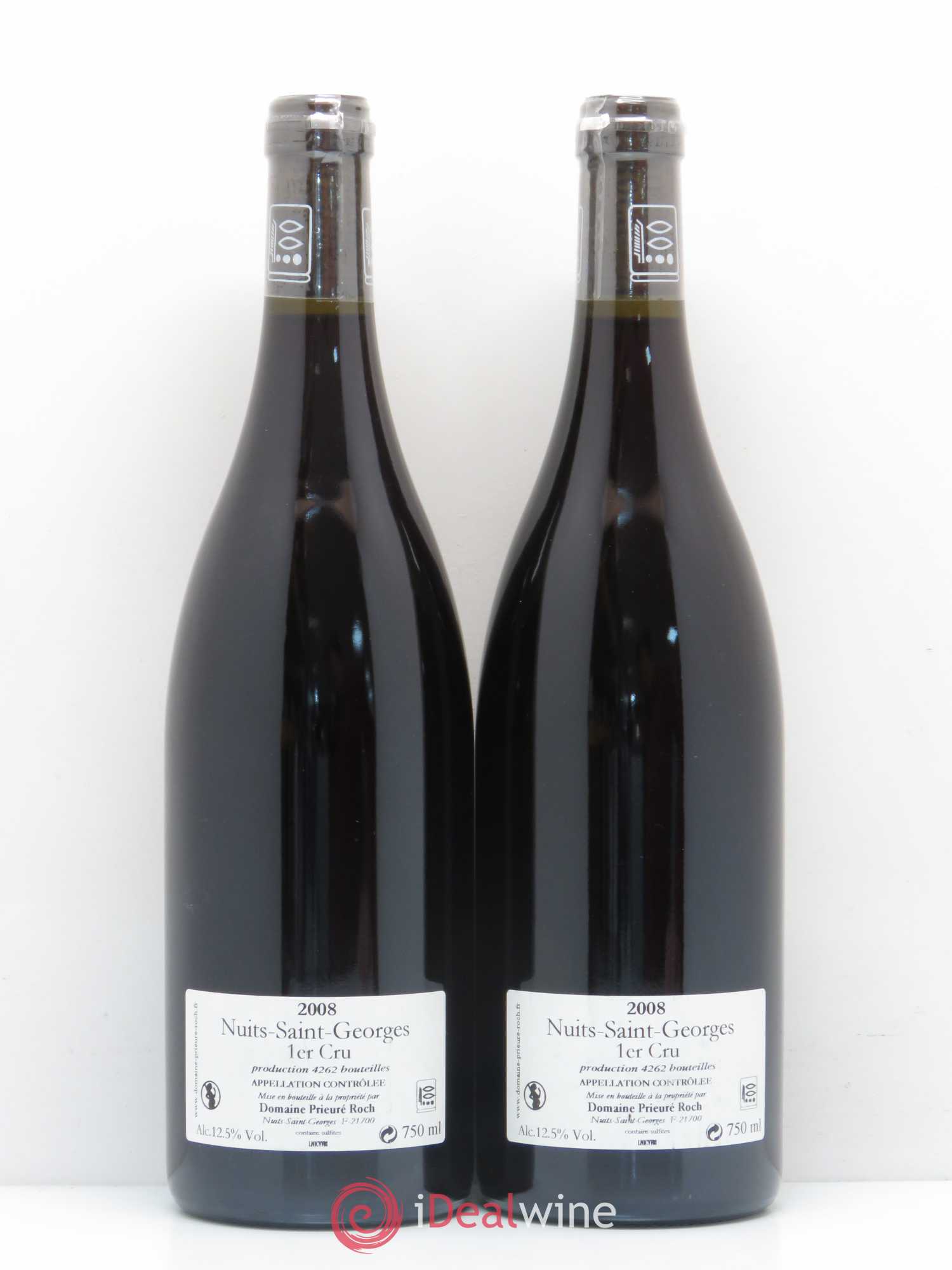 Nuits-Saint-Georges 1er Cru Vieilles Vignes Prieuré Roch 2008 - Lot de 2 bouteilles - 1