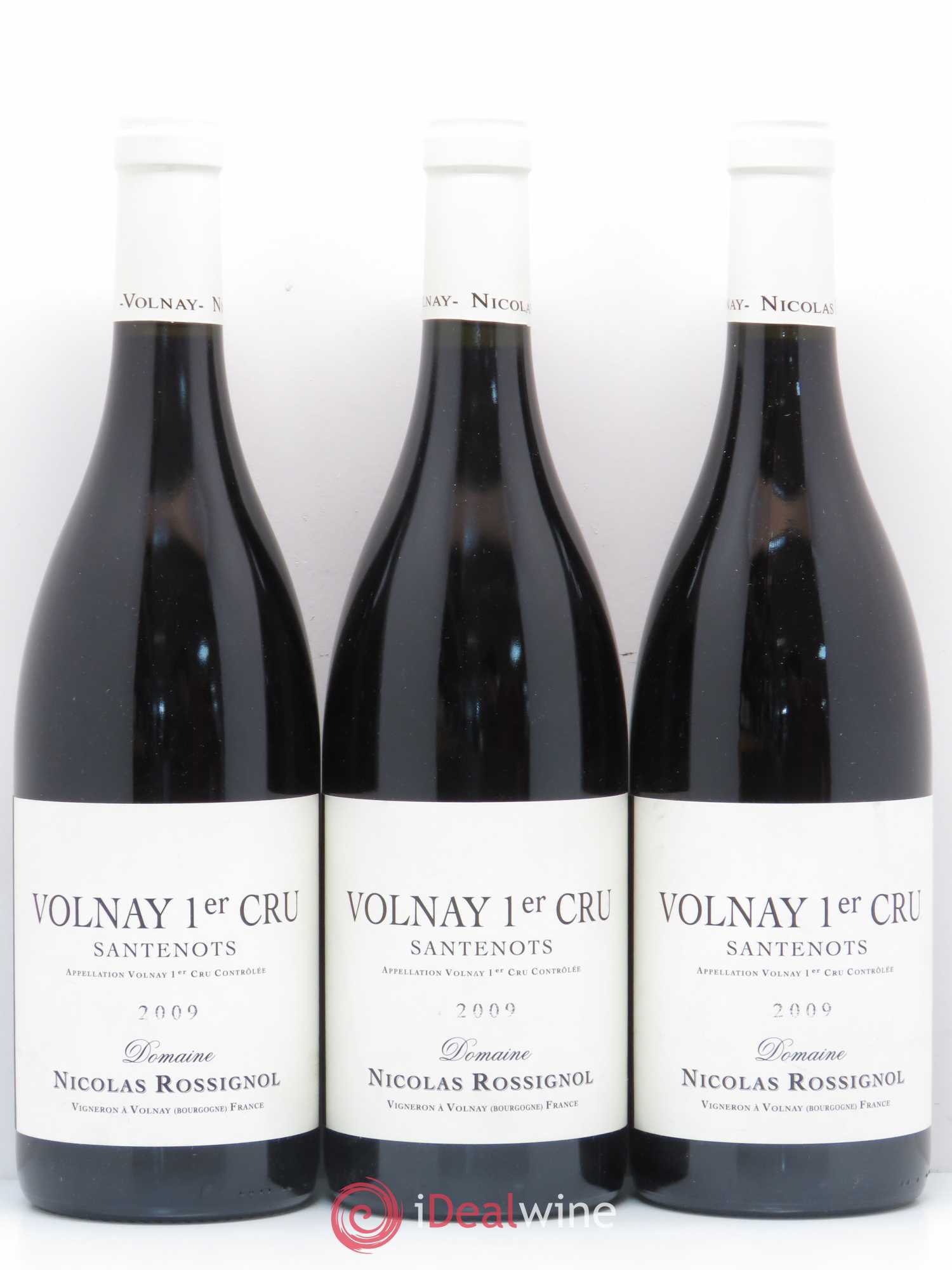 Volnay 1er Cru Santenots Nicolas Rossignol 2009 - Lot de 3 bouteilles - 0