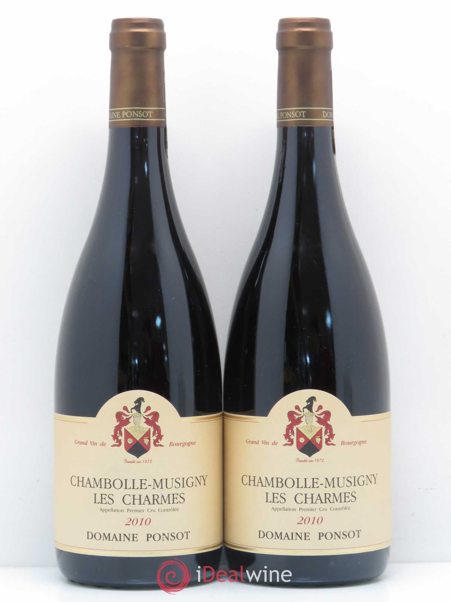Chambolle-Musigny 1er Cru Les Charmes Ponsot (Domaine) 2010 - Lot de 2 bouteilles - 0