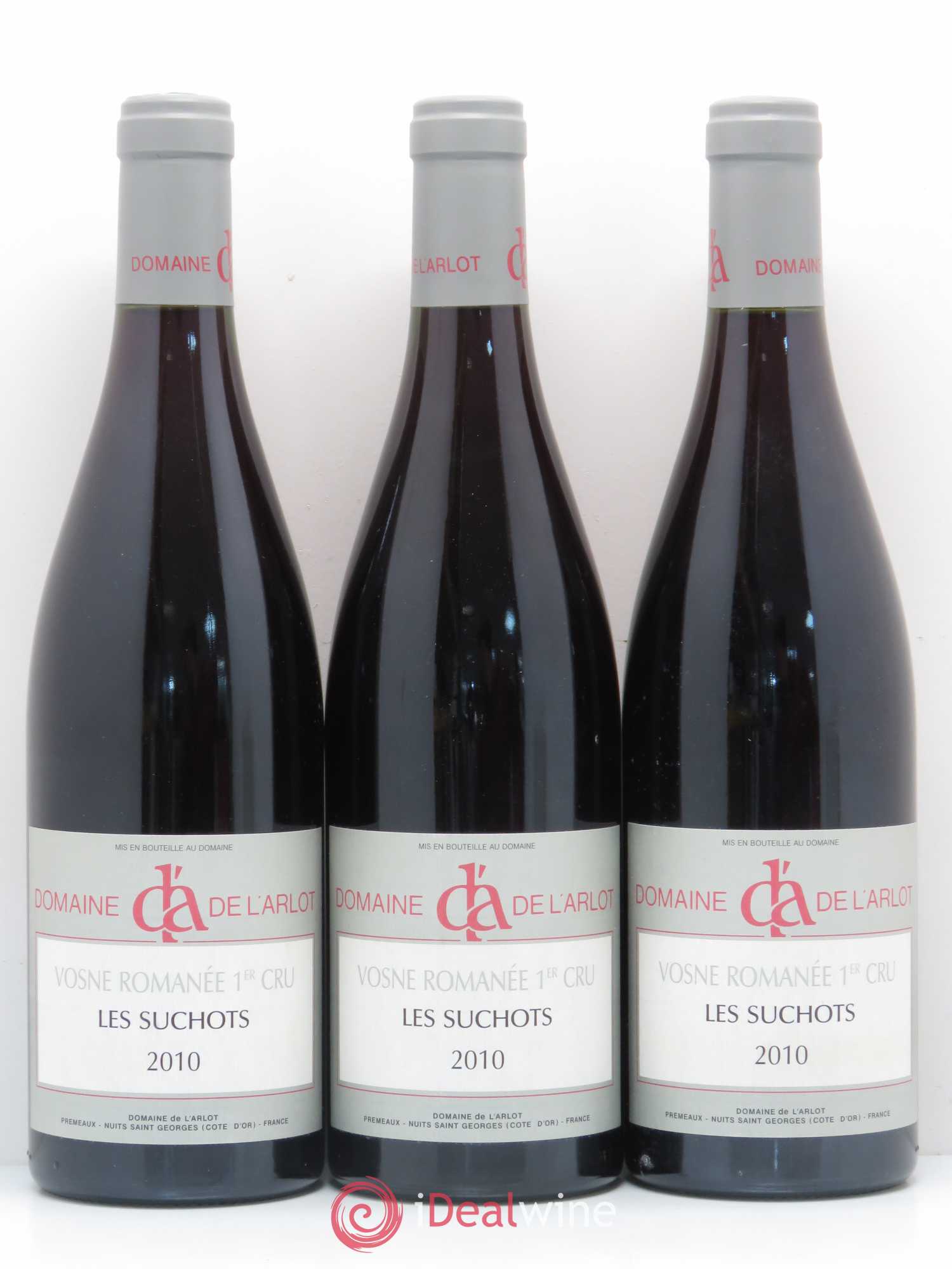 Vosne-Romanée 1er Cru Les Suchots Domaine de l'Arlot 2010 - Lot de 3 bouteilles - 0