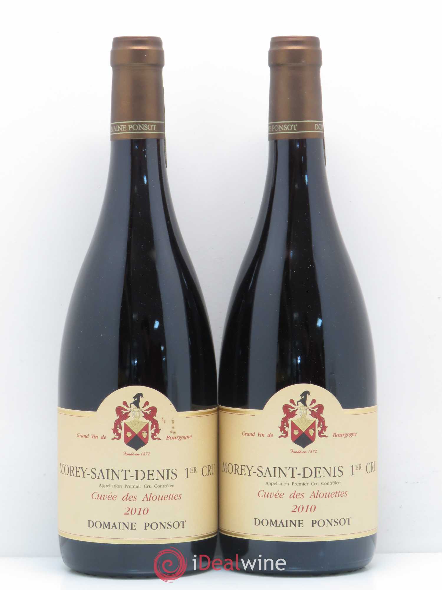 Morey-Saint-Denis 1er Cru Cuvée des Alouettes Ponsot (Domaine) 2010 - Lot de 2 bouteilles - 0