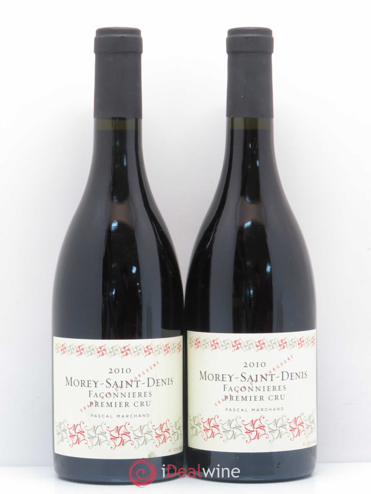 Morey-Saint-Denis 1er Cru Faconnieres Marchand 2010 - Lot de 2 bouteilles - 0