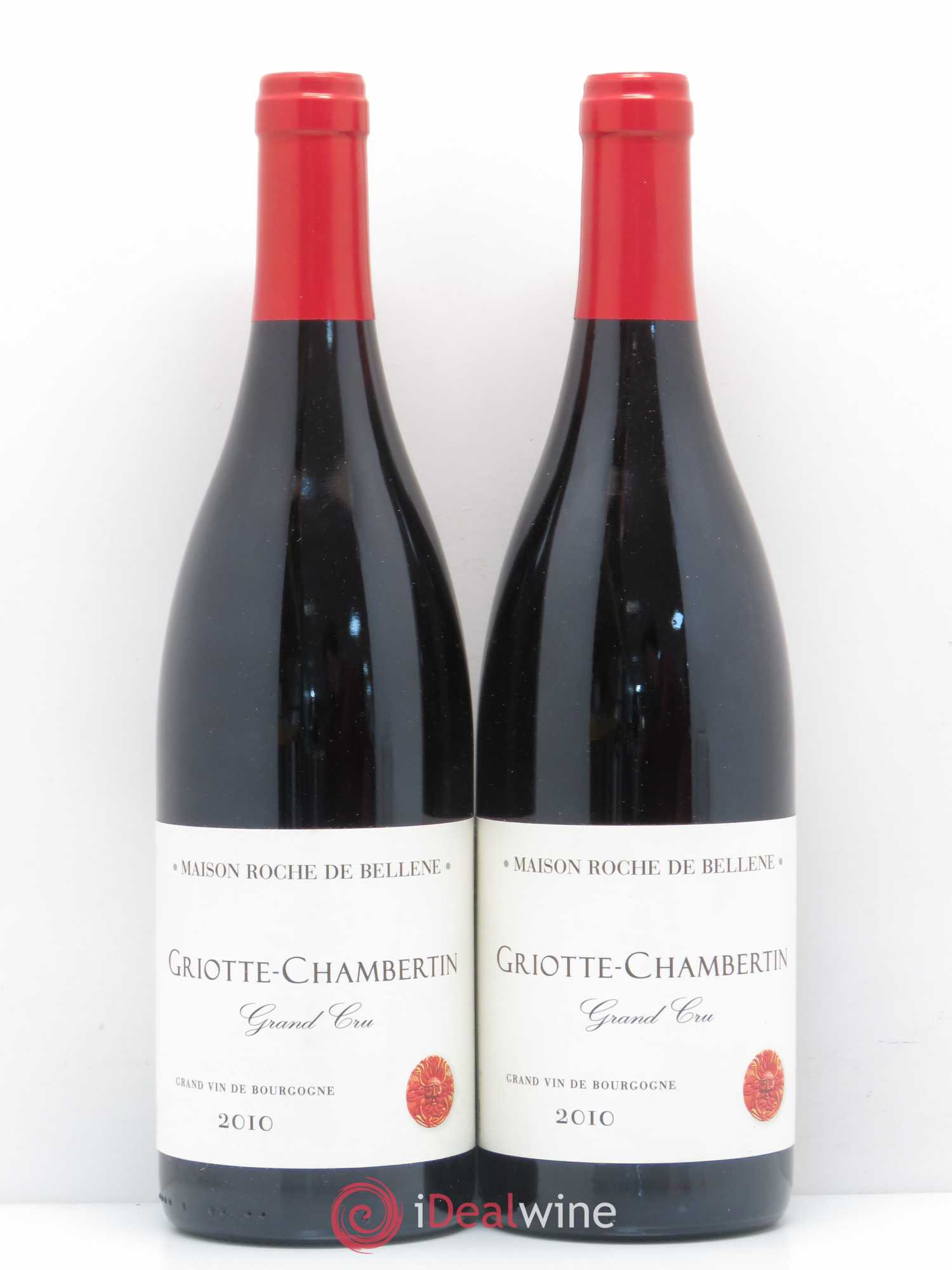 Griotte-Chambertin Grand Cru Maison Roche de Bellene 2010 - Lot de 2 bouteilles - 0