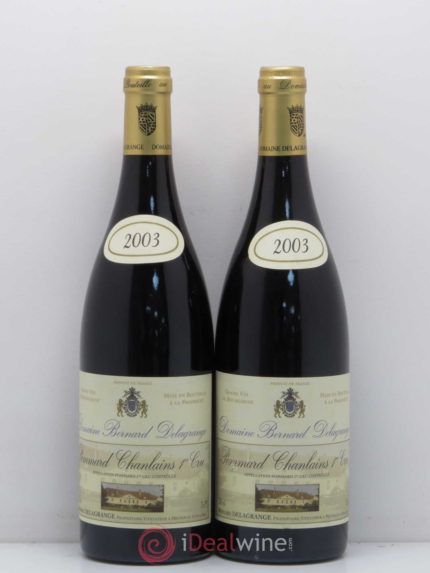 Pommard 1er Cru Chanlains Domaine Bernard Delagrange 2003 - Posten von 2 Flaschen - 0