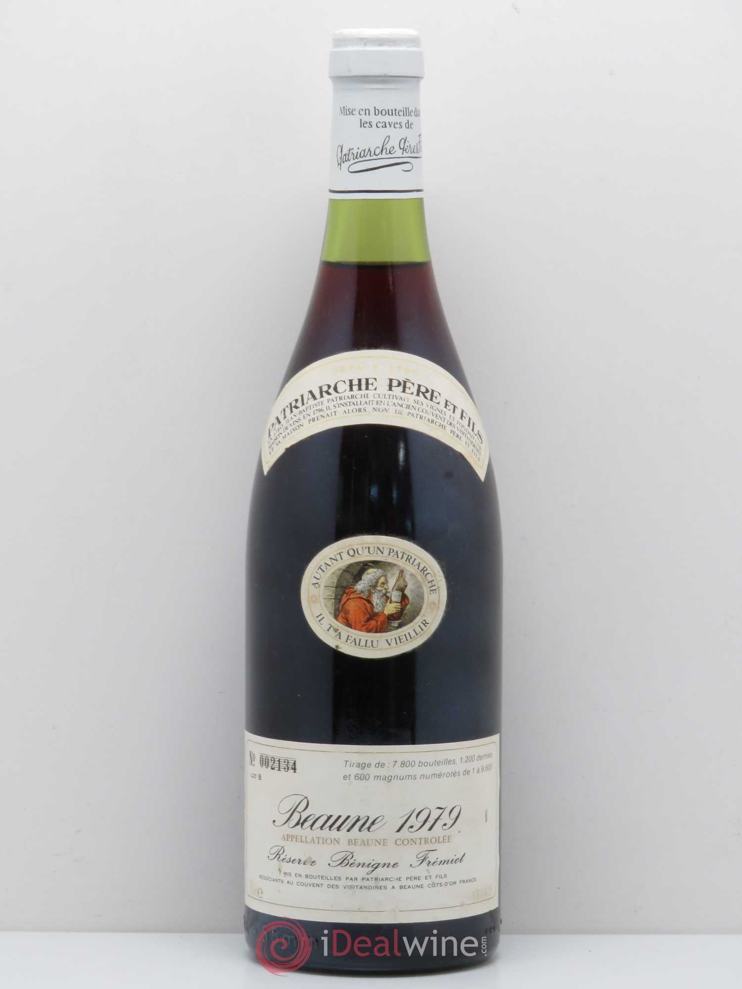 Beaune Réserve Bénigne Fremiot Le Parriache P&F 1979 - Posten von 1 Flasche - 0