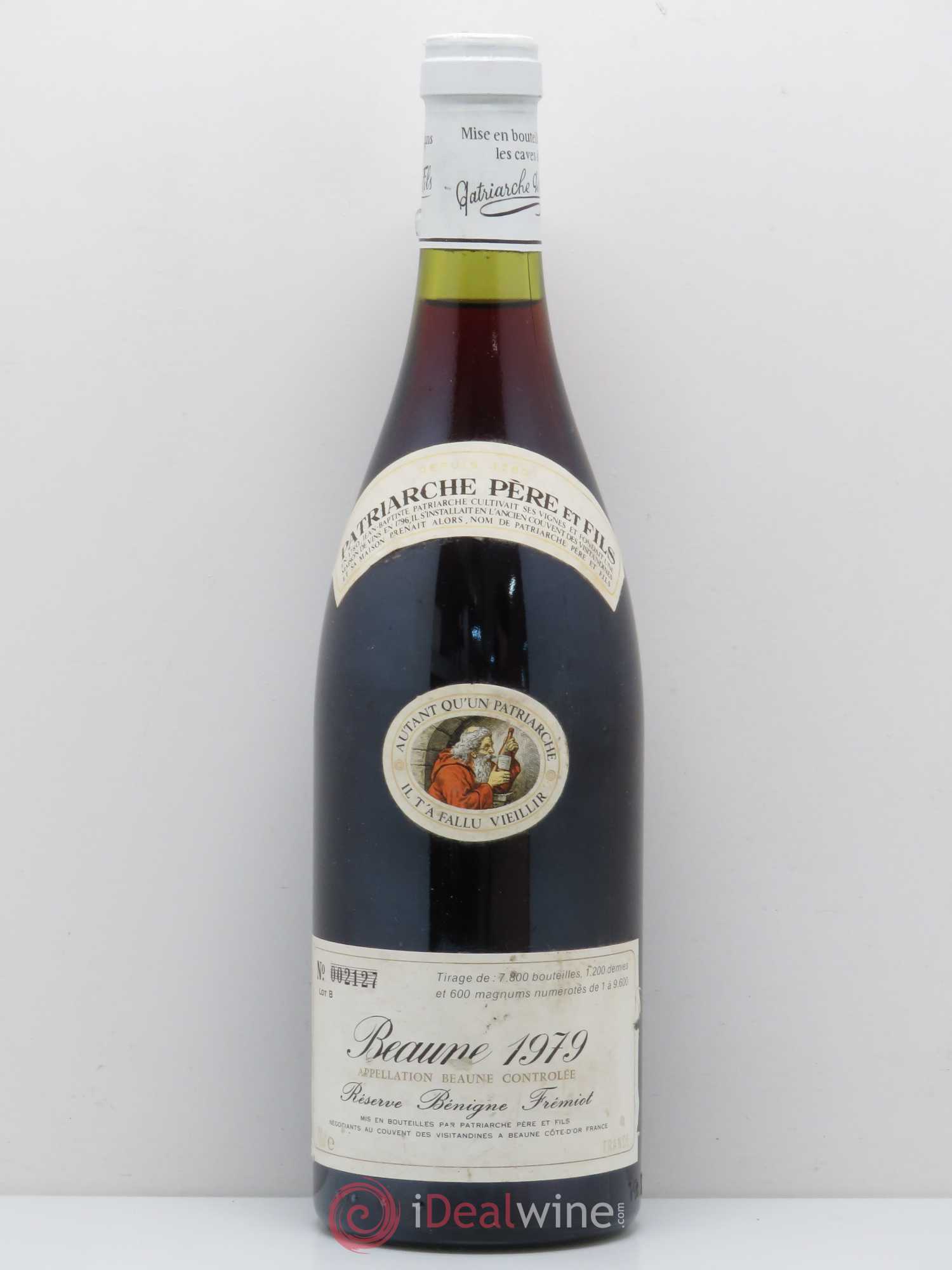 Beaune Réserve Bénigne Fremiot Le Patriache P&F 1979 - Posten von 1 Flasche - 0