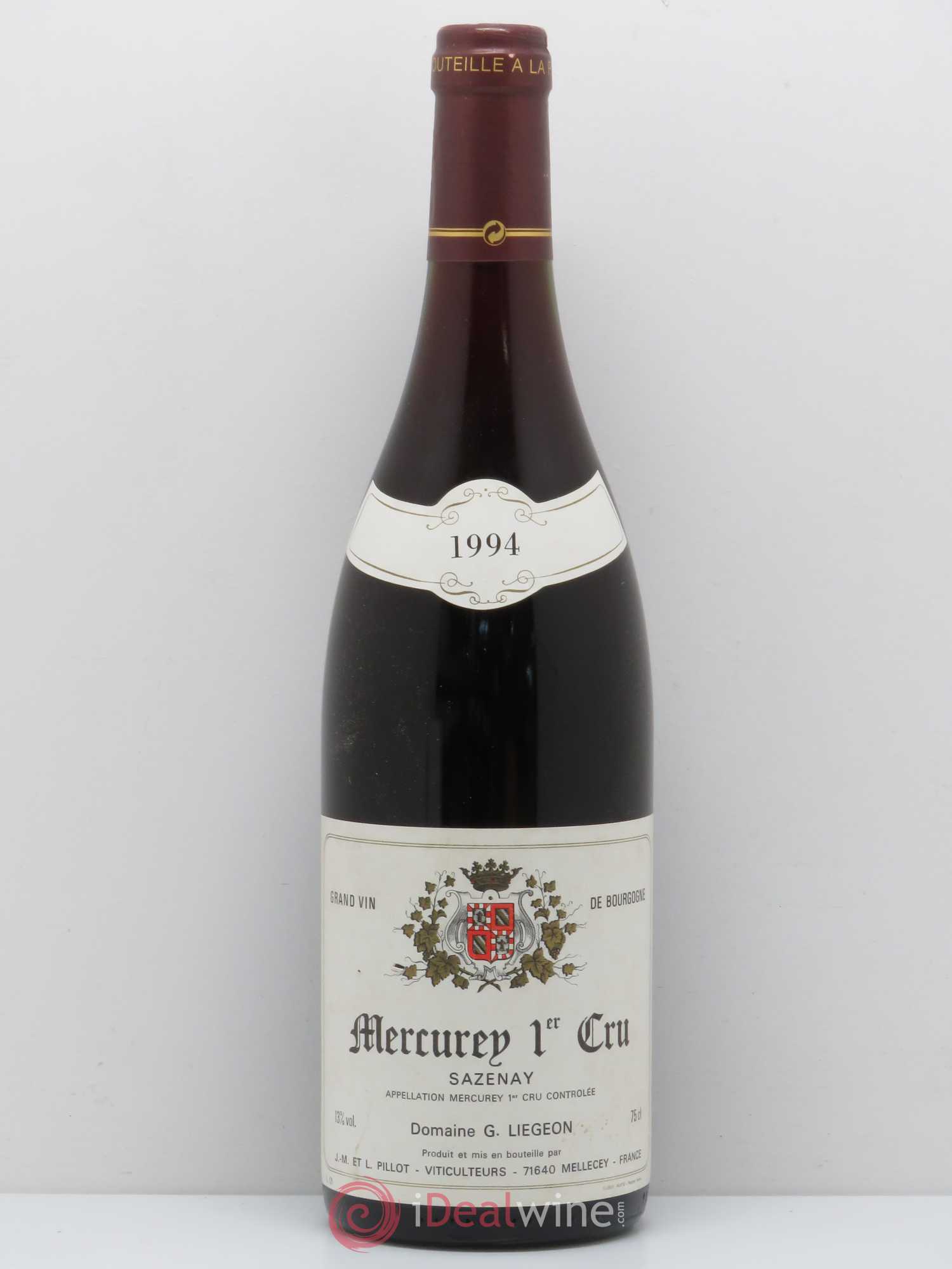 Mercurey 1er Cru Sazenay Liegeon 1994 - Posten von 1 Flasche - 0
