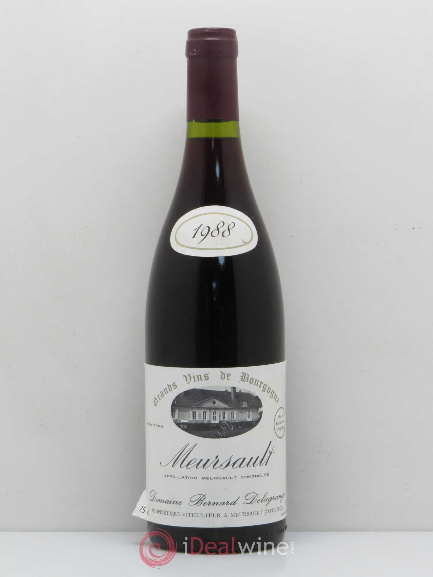 Meursault Domaine Bernard Delagrange (sans prix de réserve) 1988 - Posten von 1 Flasche - 0