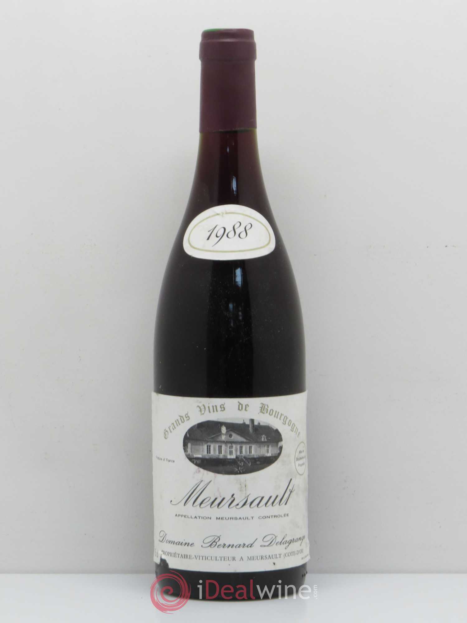 Meursault Domaine Bernard Delagrange (sans prix de réserve) 1988 - Posten von 1 Flasche - 0