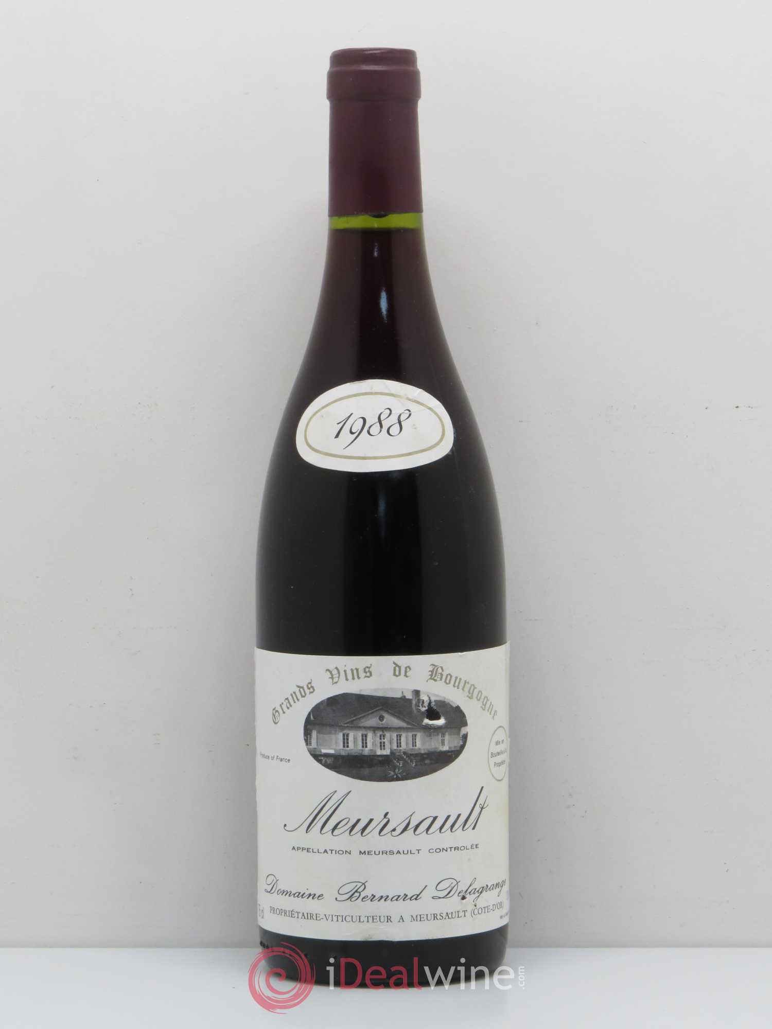Meursault Domaine Bernard Delagrange (sans prix de réserve) 1988 - Posten von 1 Flasche - 0