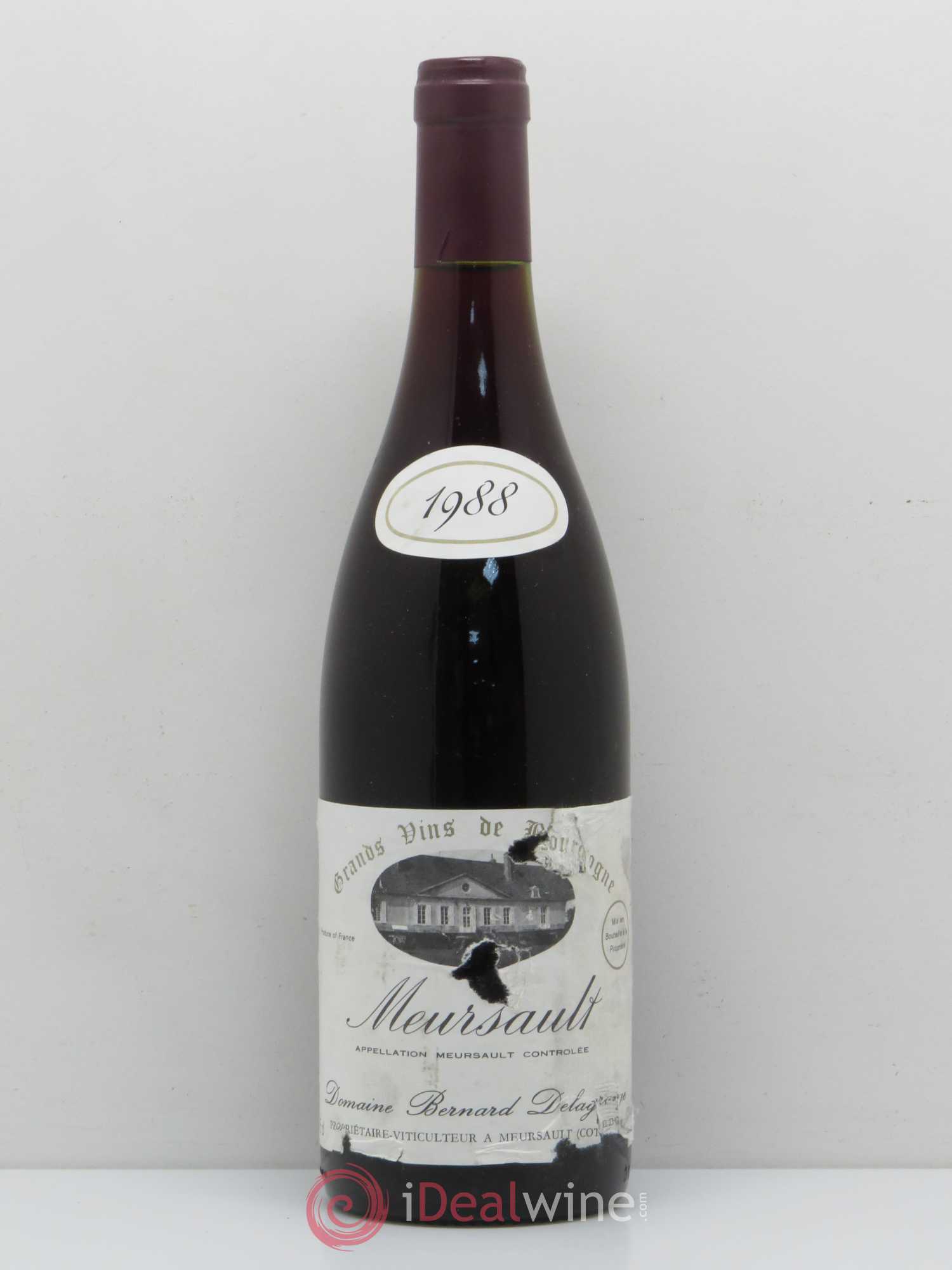 Meursault Domaine Bernard Delagrange (sans prix de réserve) 1988 - Posten von 1 Flasche - 0