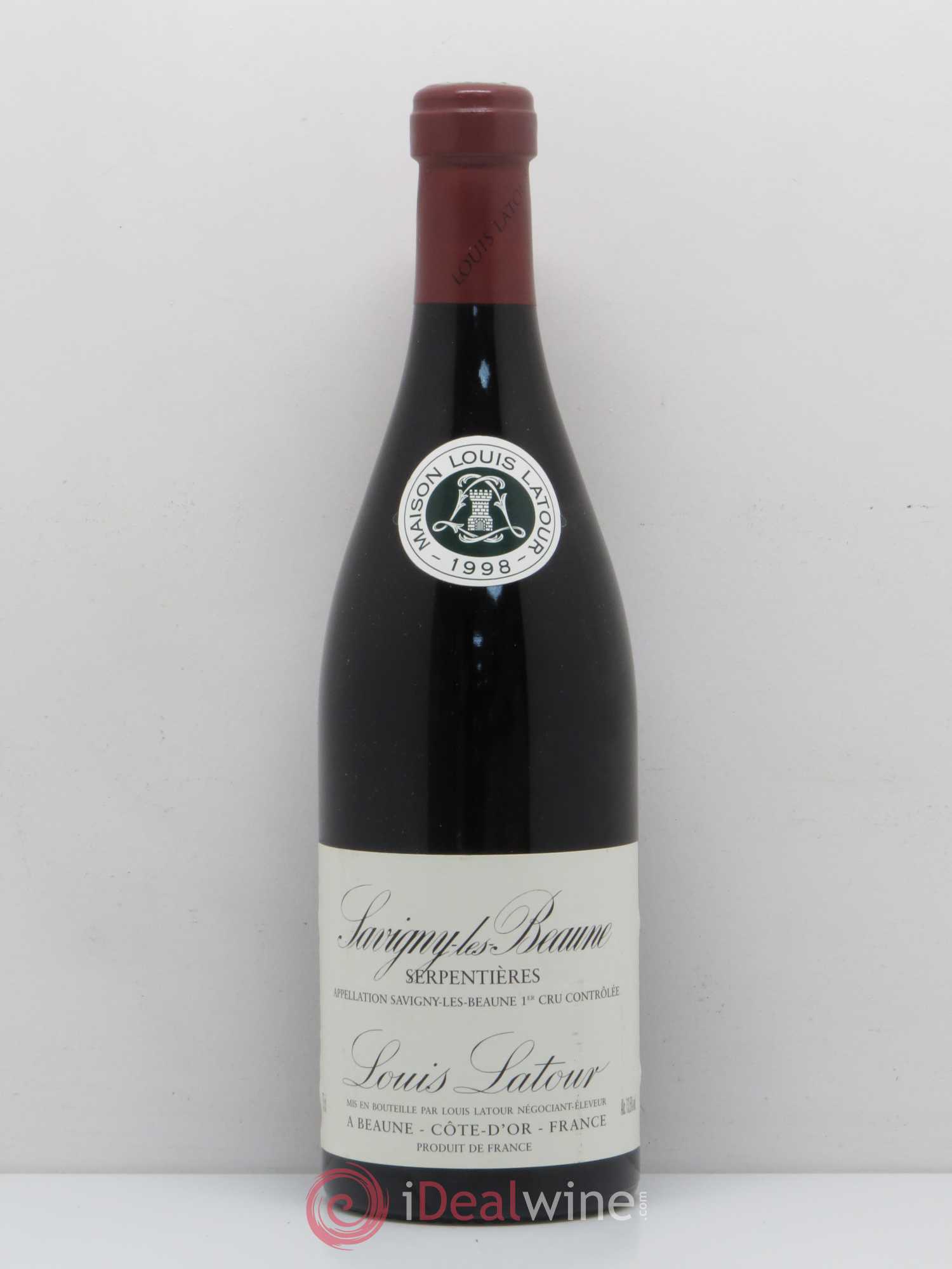 Savigny-lès-Beaune 1er Cru Serpentières Domaine Louis Latour (sans prix de réserve) 1998 - Posten von 1 Flasche - 0
