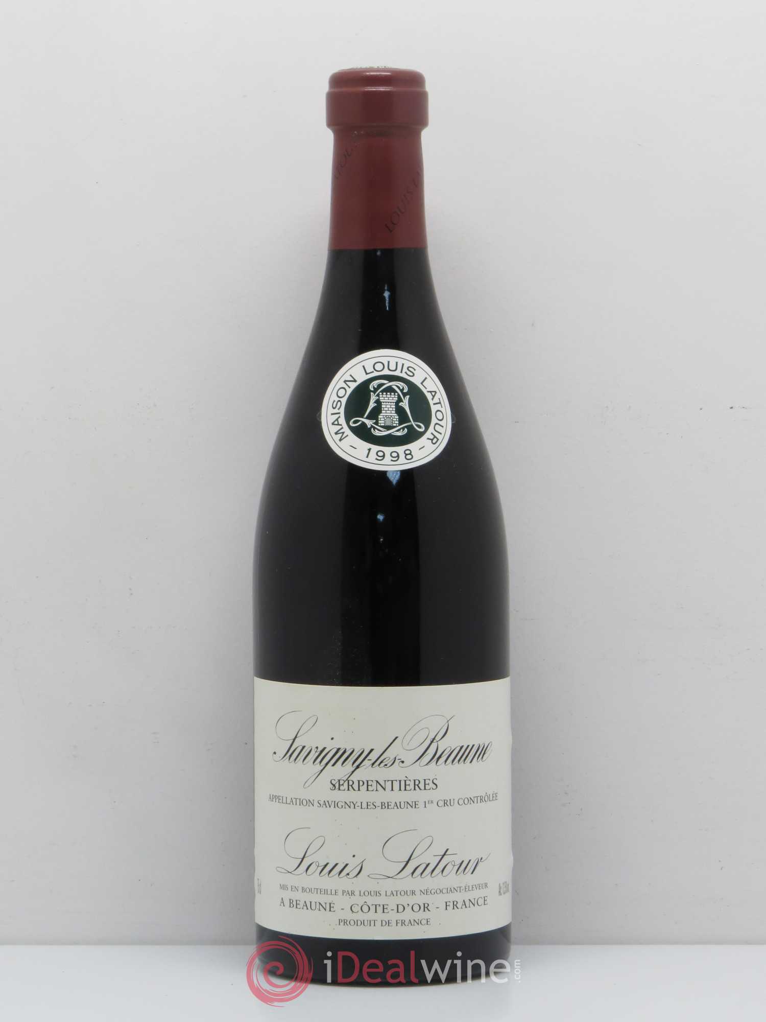 Savigny-lès-Beaune 1er Cru Serpentières Domaine Louis Latour (sans prix de réserve) 1998 - Posten von 1 Flasche - 0