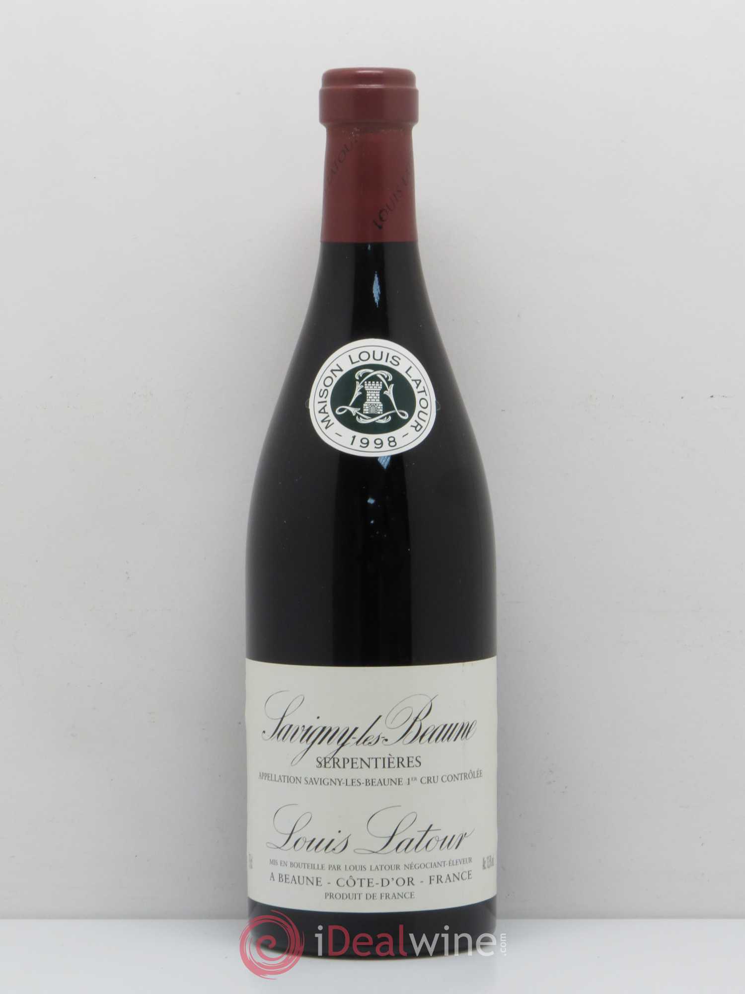 Savigny-lès-Beaune 1er Cru Serpentières Domaine Louis Latour (sans prix de réserve) 1998 - Posten von 1 Flasche - 0