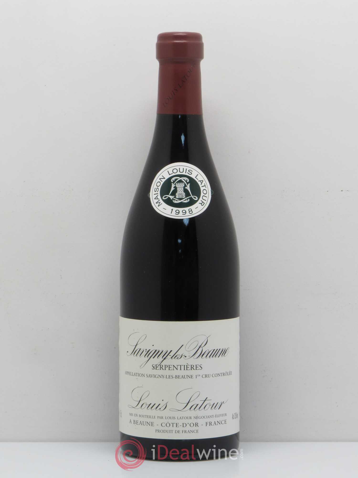 Savigny-lès-Beaune 1er Cru Serpentières Domaine Louis Latour (sans prix de réserve) 1998 - Posten von 1 Flasche - 0