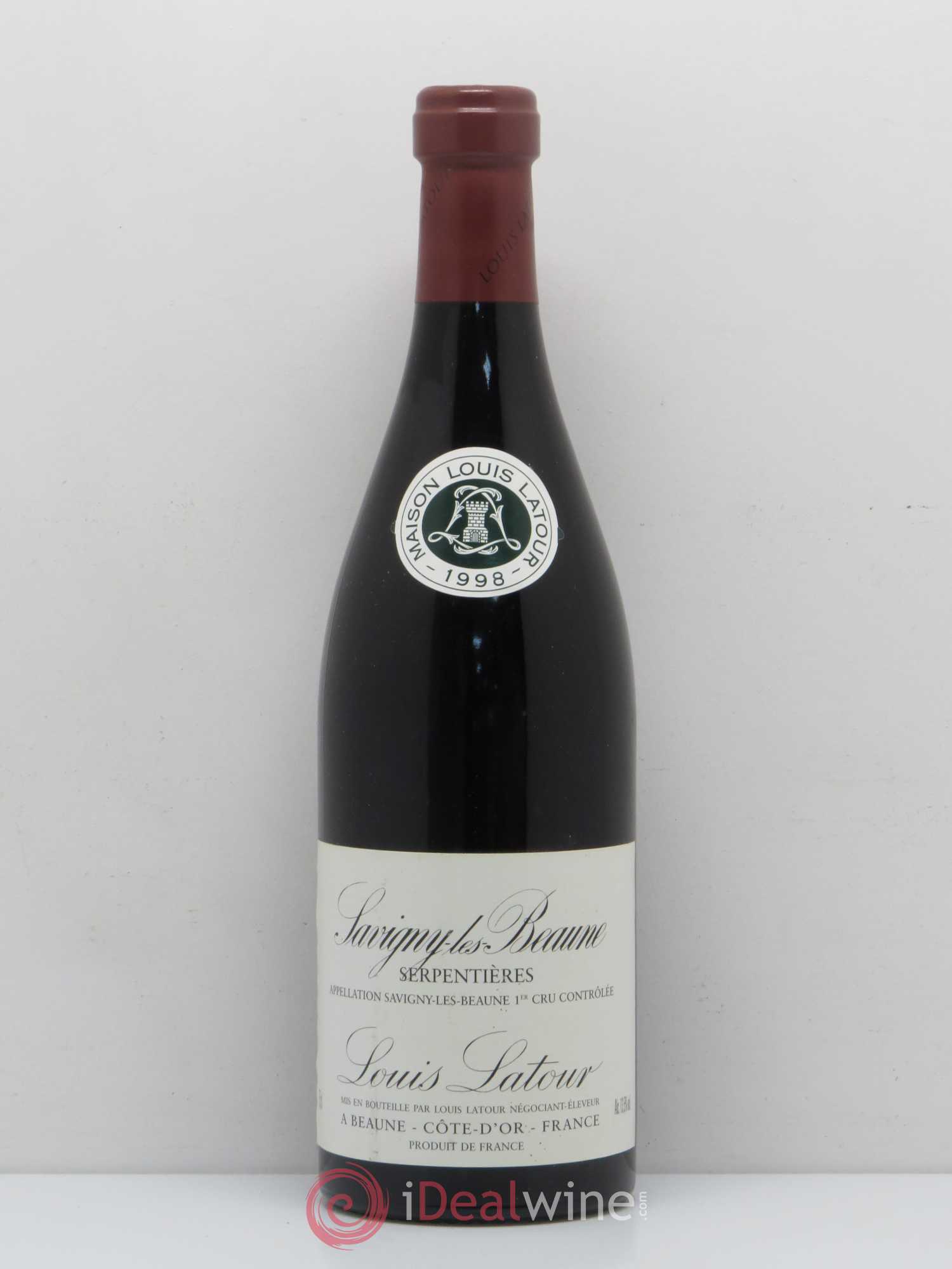 Savigny-lès-Beaune 1er Cru Serpentières Domaine Louis Latour (sans prix de réserve) 1998 - Posten von 1 Flasche - 0