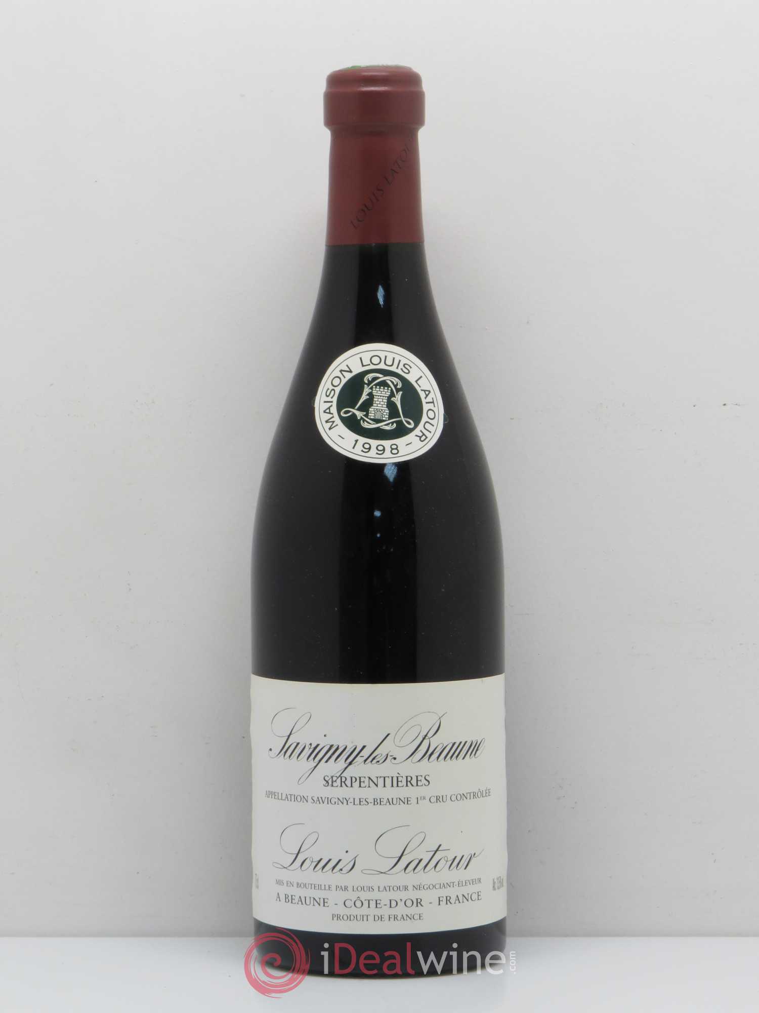 Savigny-lès-Beaune 1er Cru Serpentières Domaine Louis Latour (sans prix de réserve) 1998 - Posten von 1 Flasche - 0