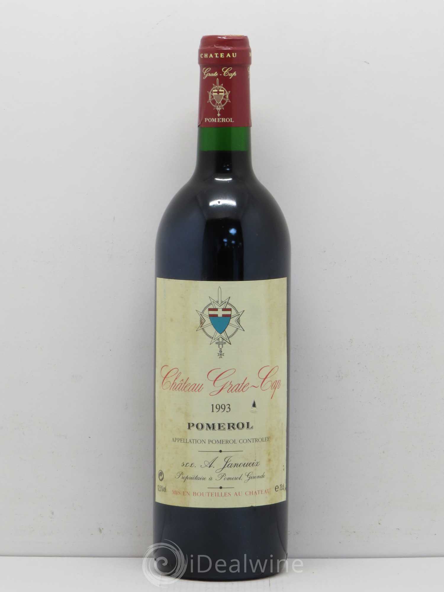 Pomerol Château Grate-Cap 1993 - Posten von 1 Flasche - 0