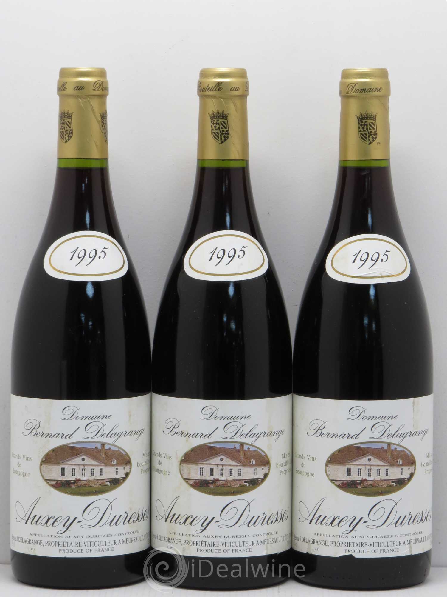 Auxey-Duresses Bernard Delagrange 1995 - Lot de 3 bouteilles - 0