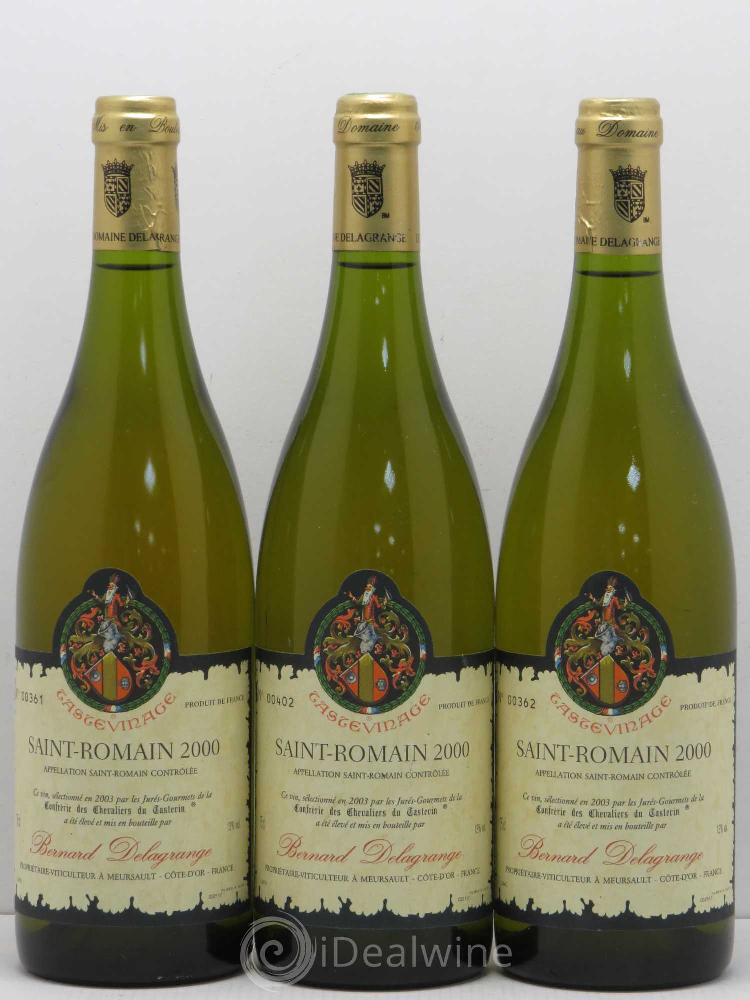 Saint-Romain Domaine Bernard Delagrange 2000 - Posten von 3 Flaschen - 0