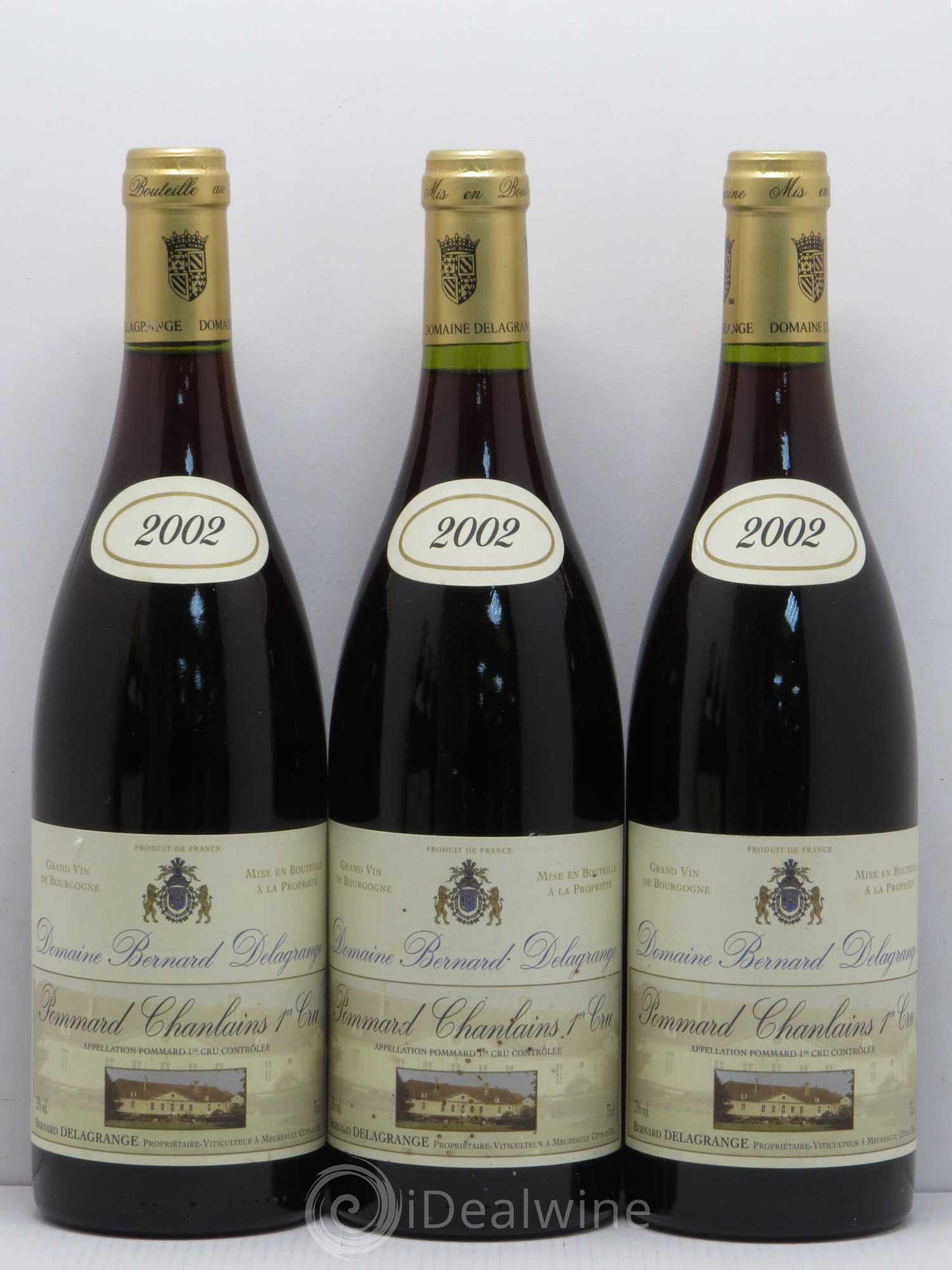 Pommard 1er Cru Chanlains Domaine Bernard Delagrange 2002 - Posten von 6 Flaschen - 2