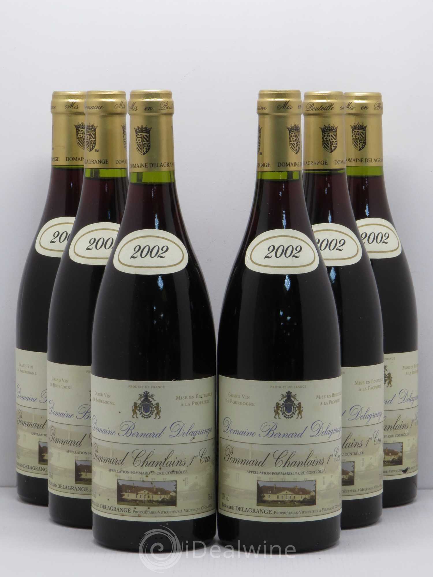 Pommard 1er Cru Chanlains Domaine Bernard Delagrange 2002 - Posten von 6 Flaschen - 0