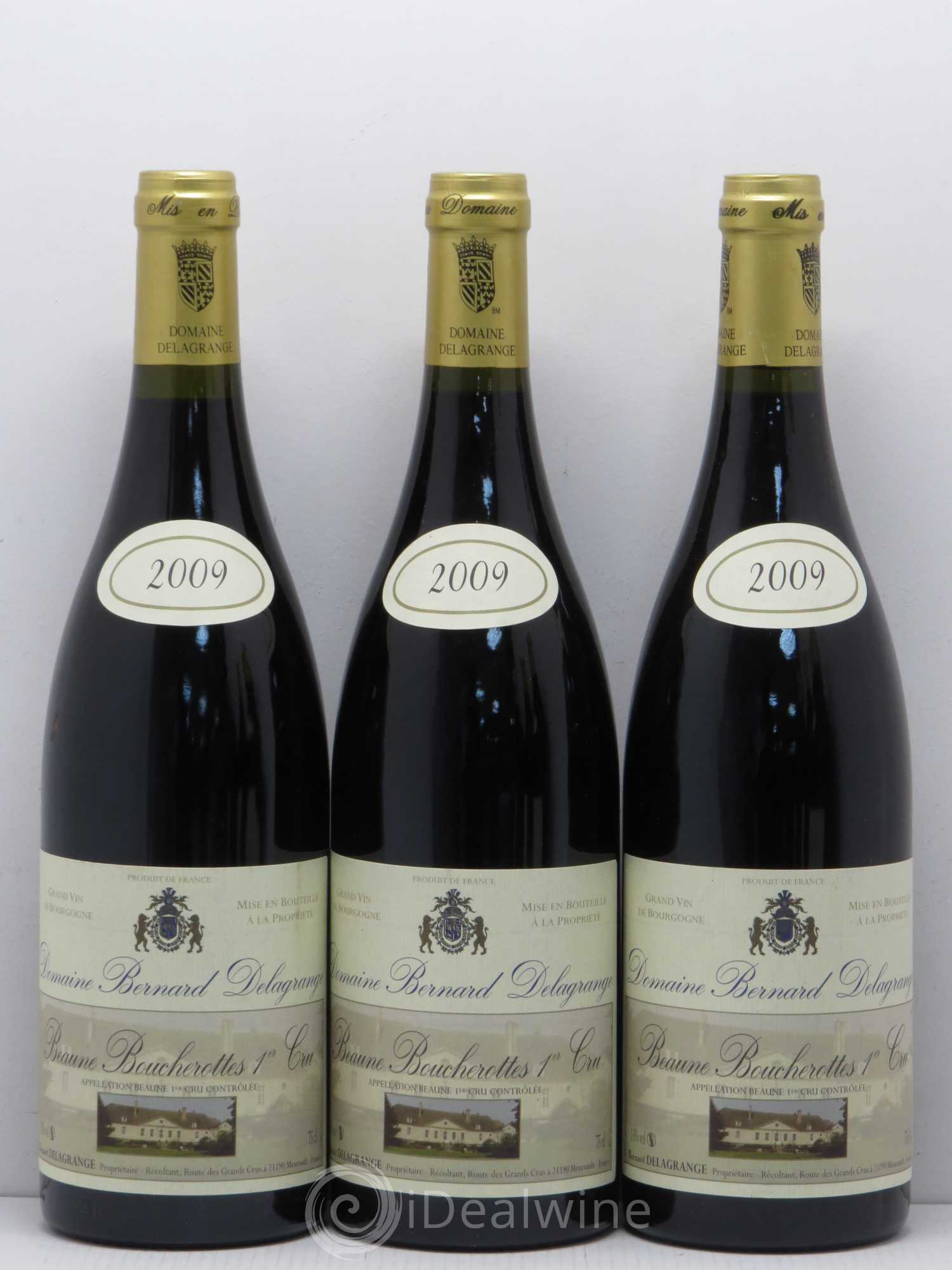 Beaune 1er Cru Boucherottes Bernard Delagrange 2009 - Lot de 6 bouteilles - 1