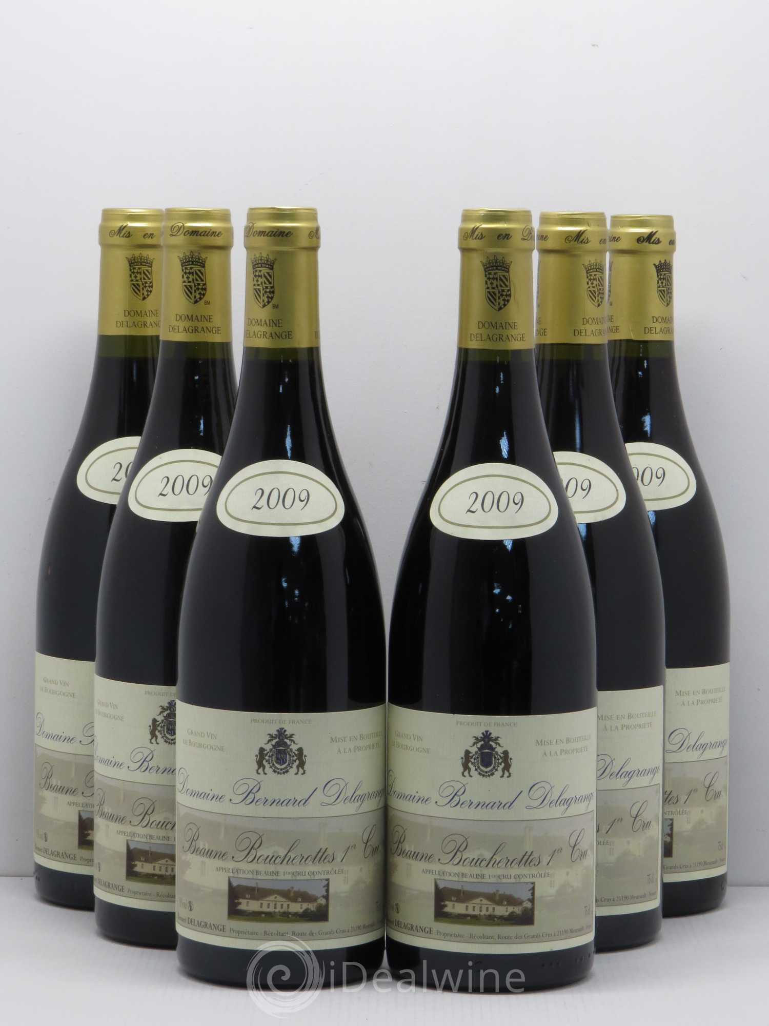 Beaune 1er Cru Boucherottes Bernard Delagrange 2009 - Lot de 6 bouteilles - 0