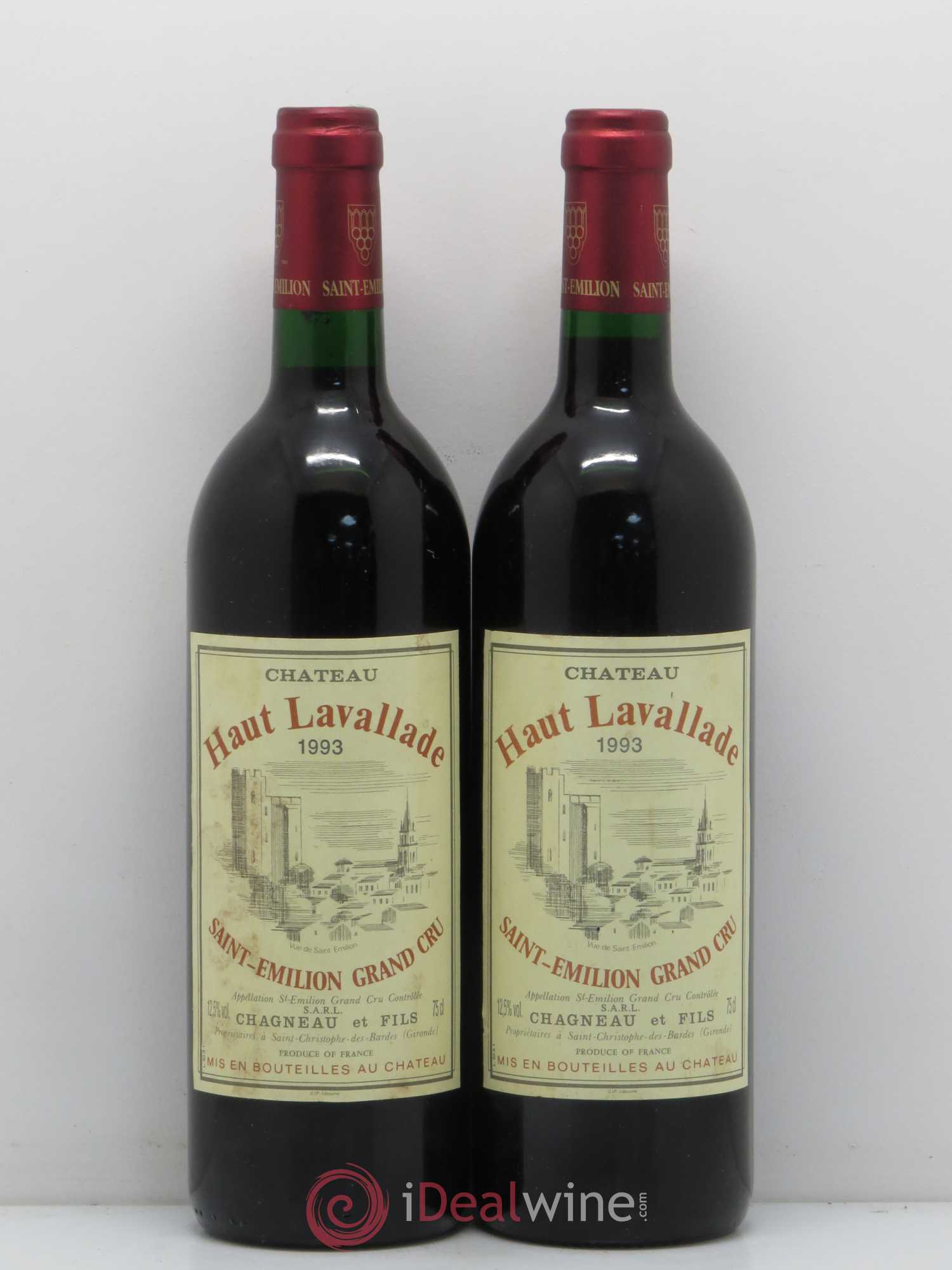 Saint-Émilion Château Haut Lavallade (sans prix de réserve) 1993 - Posten von 2 Flaschen - 0