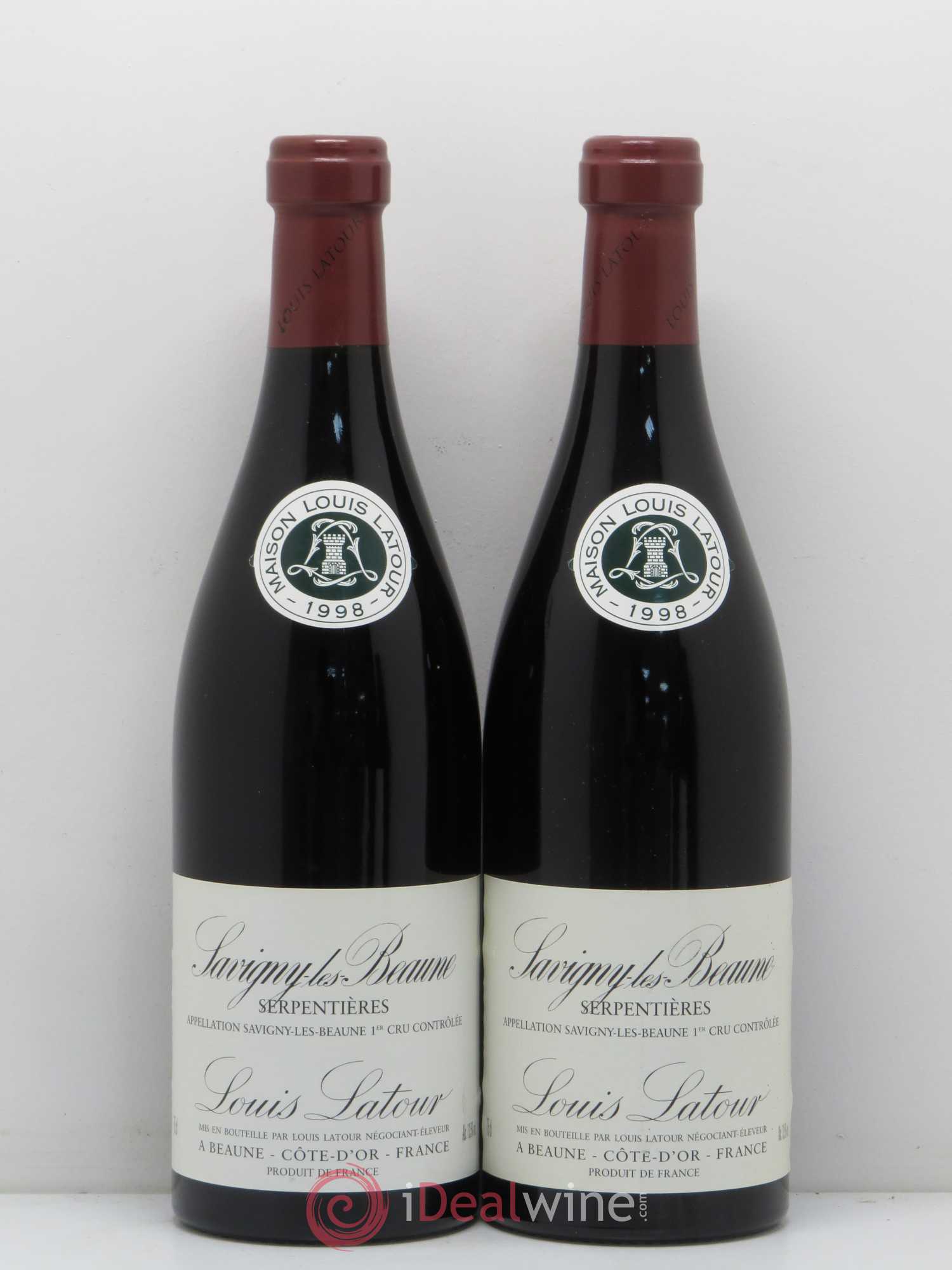 Savigny-lès-Beaune 1er Cru Serpentières Domaine Louis Latour 1998 - Posten von 2 Flaschen - 0