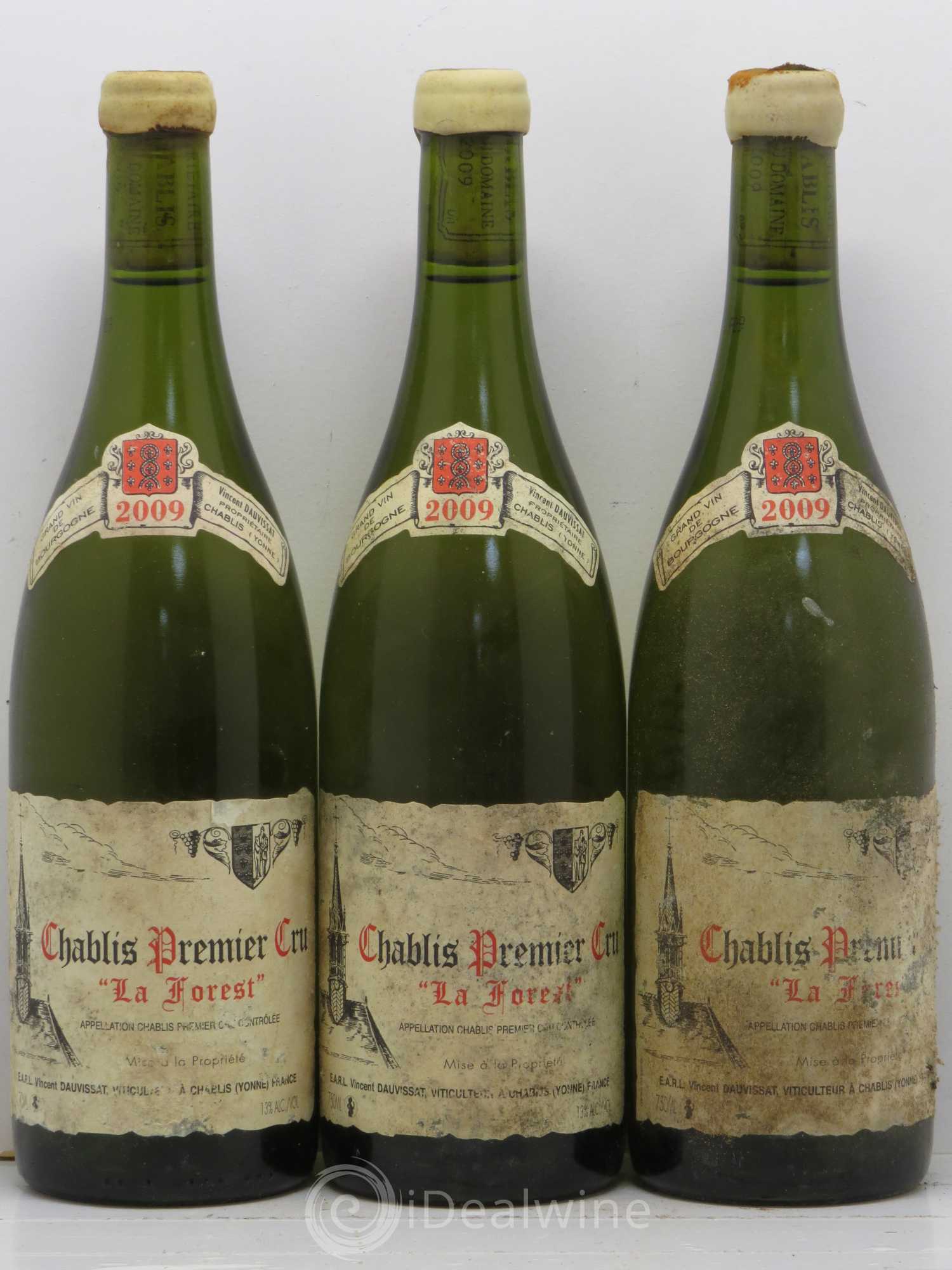 Chablis 1er Cru La Forest Vincent Dauvissat (Domaine) 2009 - Lot de 3 bouteilles - 0