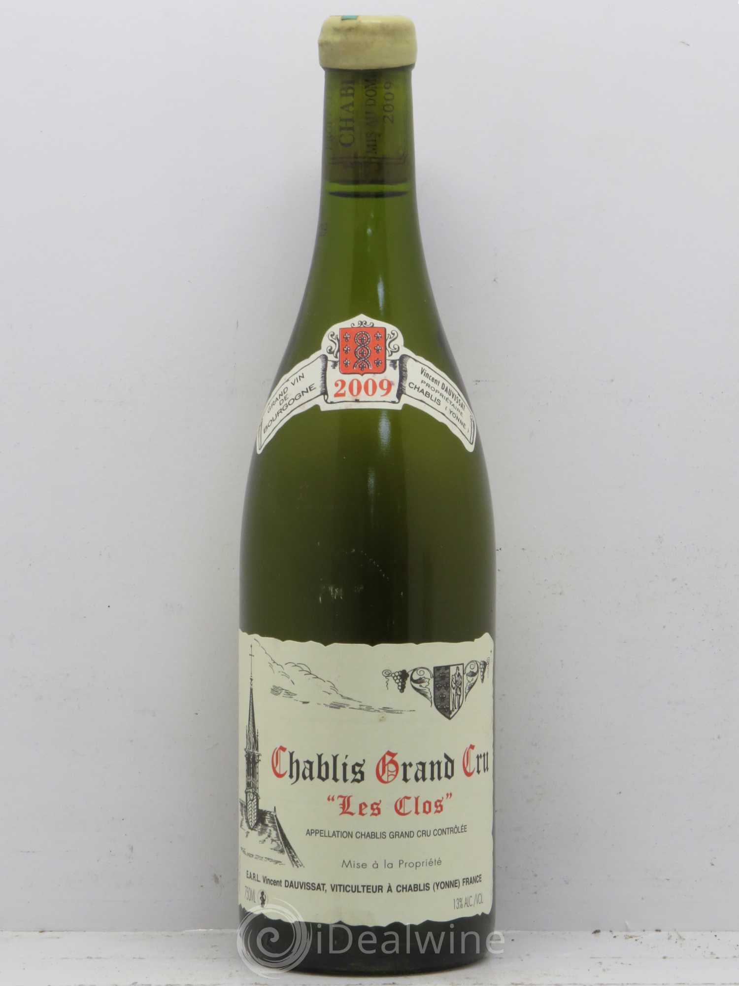 Chablis Grand Cru Les Clos Vincent Dauvissat (Domaine) 2009 - Lot de 1 bouteille - 0