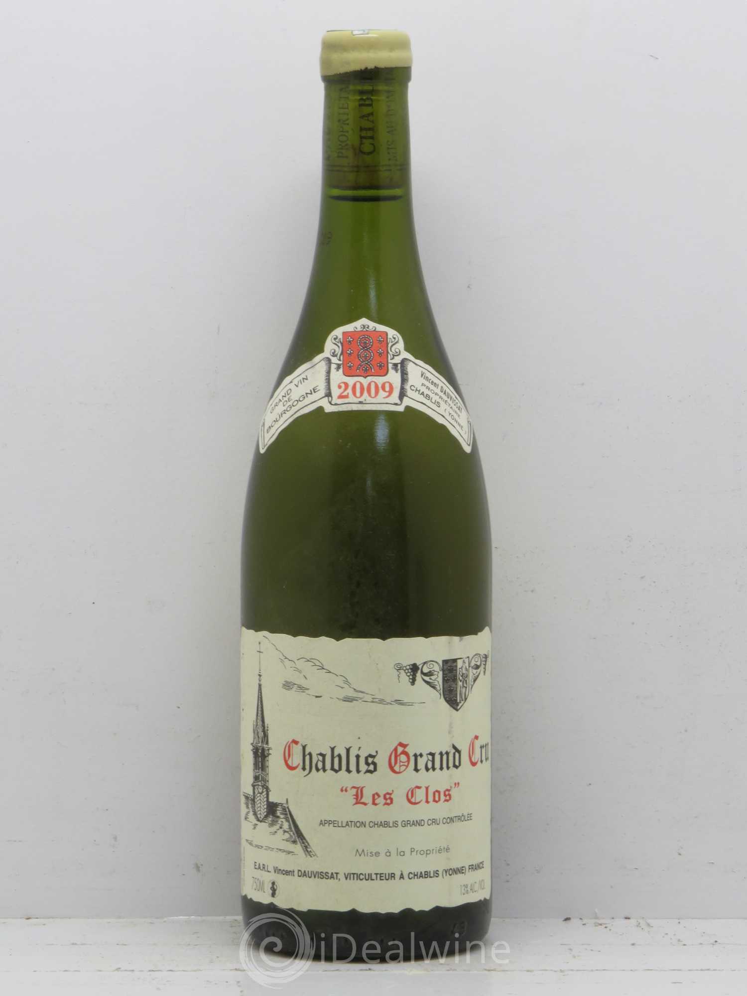 Chablis Grand Cru Les Clos Vincent Dauvissat (Domaine) 2009 - Lot de 1 bouteille - 0