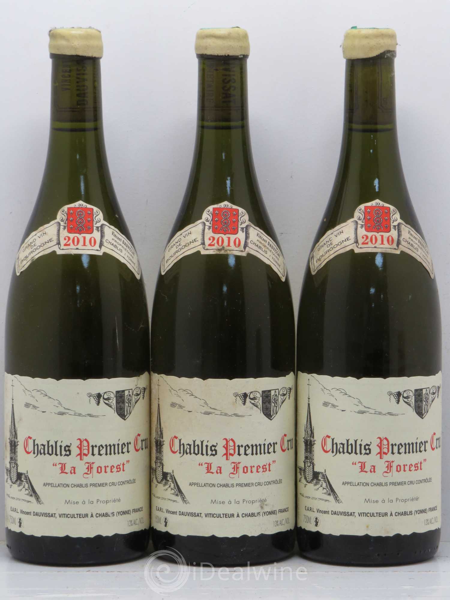 Chablis 1er Cru La Forest Vincent Dauvissat (Domaine) 2010 - Lot de 3 bouteilles - 0