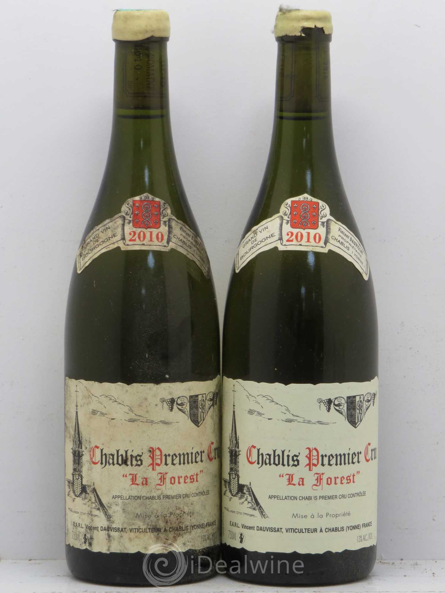 Chablis 1er Cru La Forest Vincent Dauvissat (Domaine) 2010 - Lot de 2 bouteilles - 0