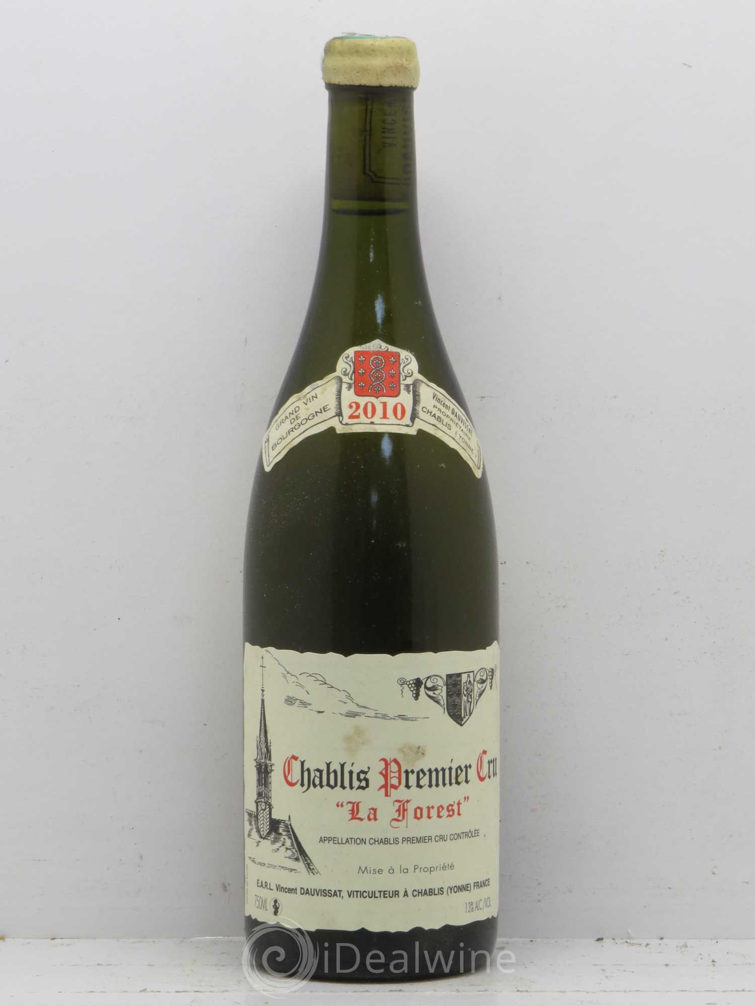 Chablis 1er Cru La Forest Vincent Dauvissat (Domaine) 2010 - Lot de 1 bouteille - 0