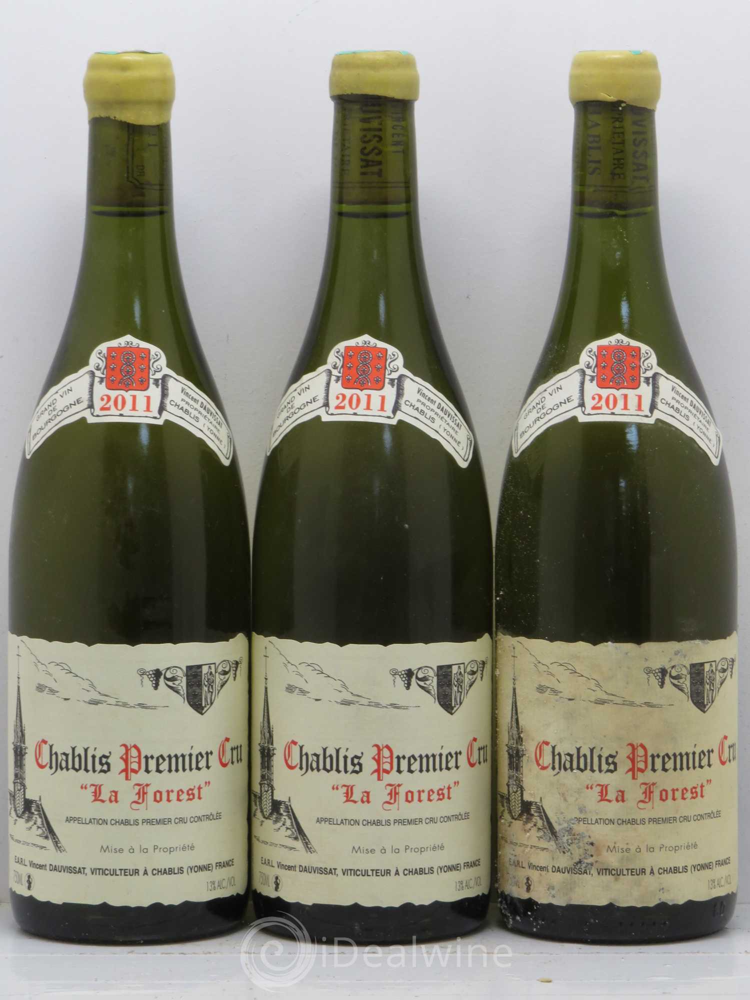 Chablis 1er Cru La Forest Vincent Dauvissat (Domaine) 2011 - Lot de 3 bouteilles - 0