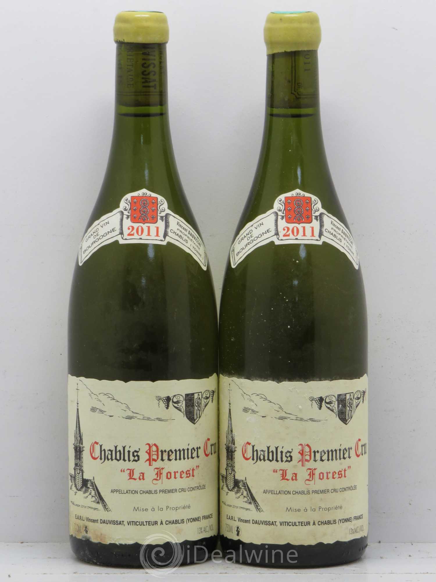 Chablis 1er Cru La Forest Vincent Dauvissat (Domaine) 2011 - Lot de 2 bouteilles - 0