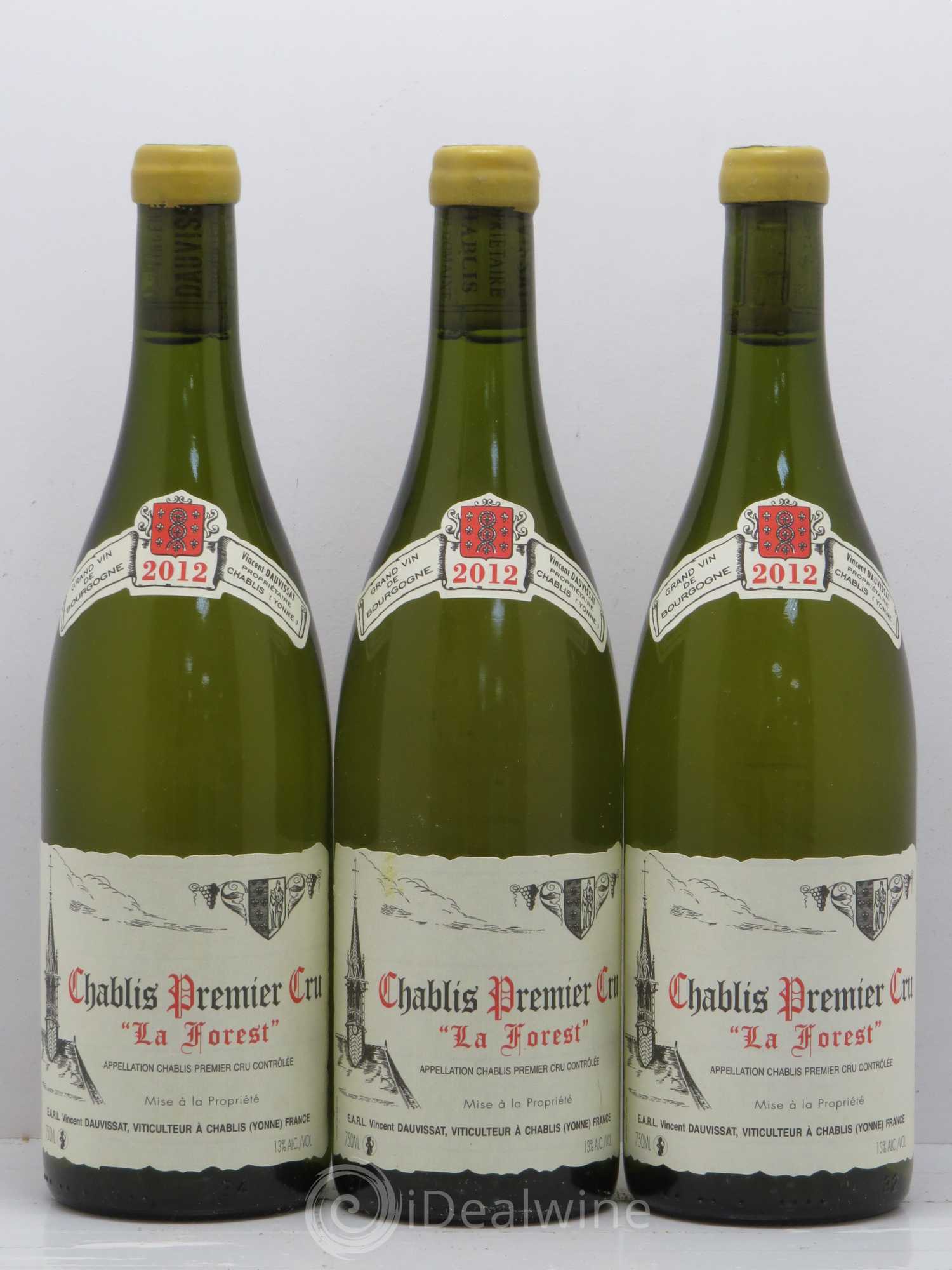 Chablis 1er Cru La Forest Vincent Dauvissat (Domaine) 2012 - Lot de 3 bouteilles - 0