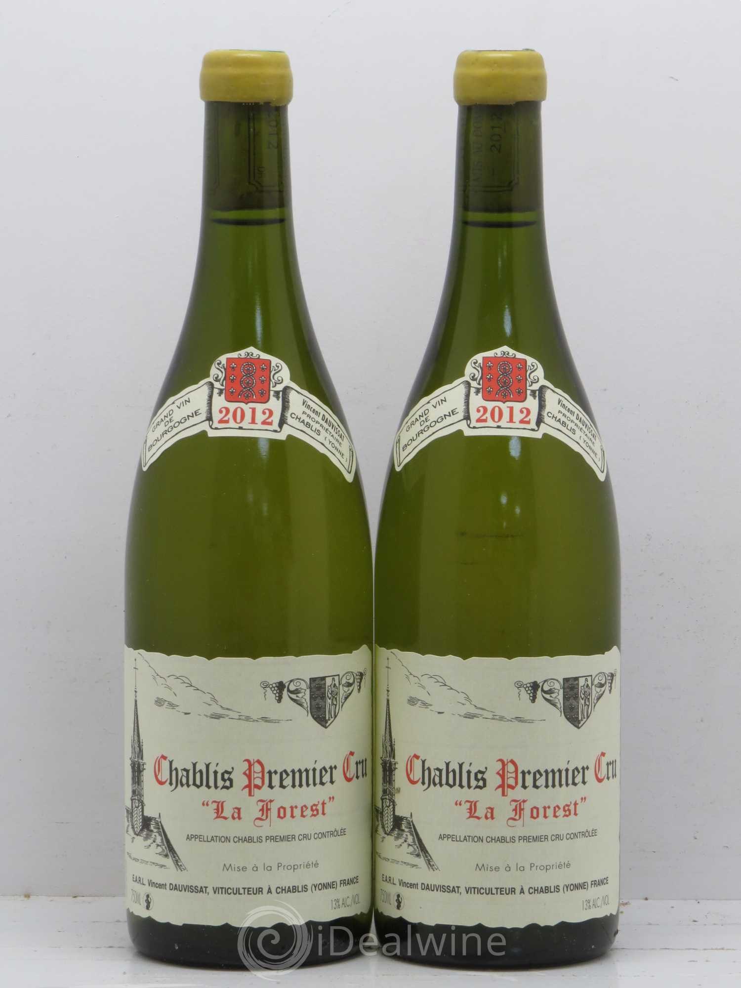 Chablis 1er Cru La Forest Vincent Dauvissat (Domaine) 2012 - Lot de 2 bouteilles - 0