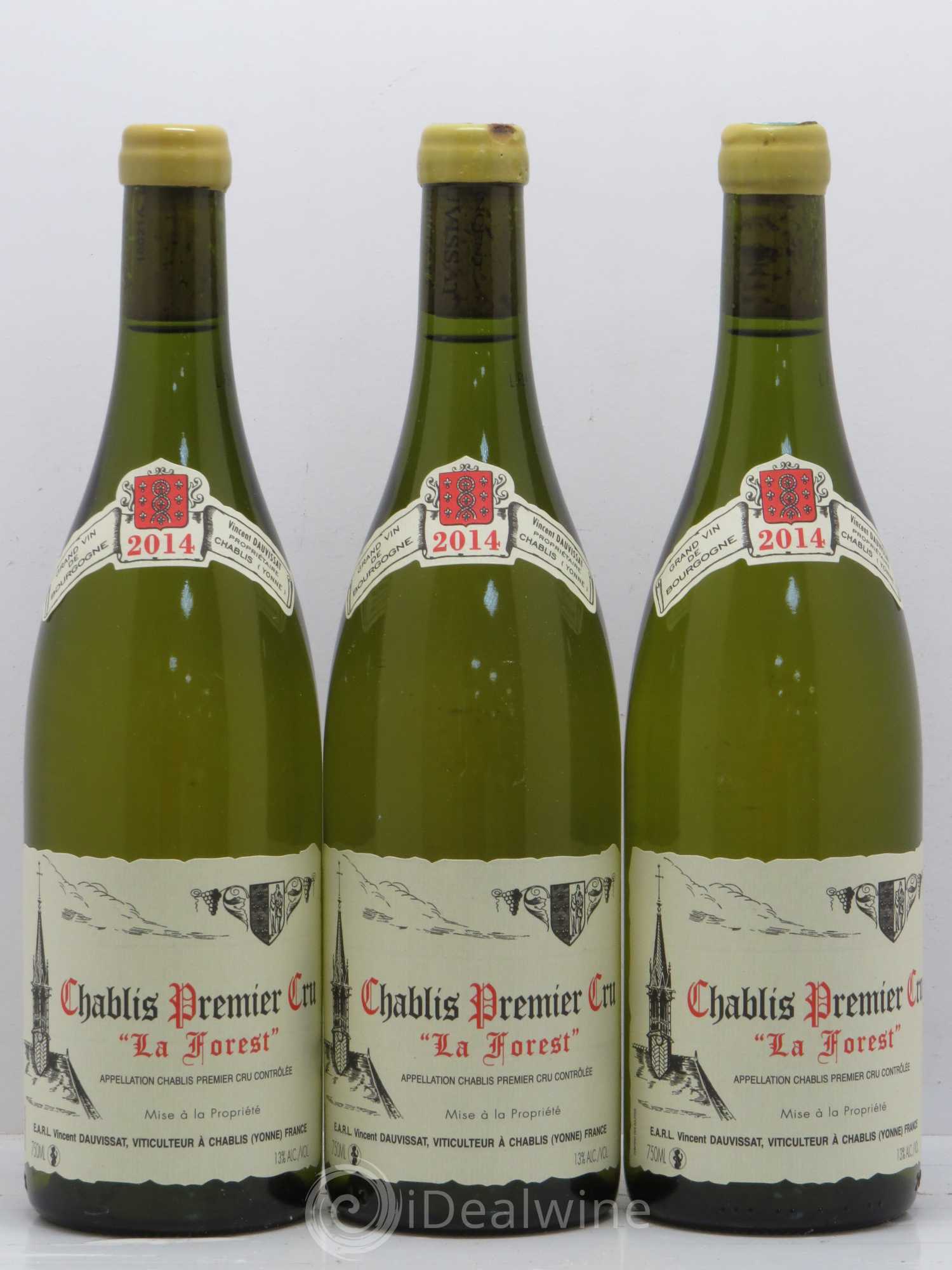 Chablis 1er Cru La Forest Vincent Dauvissat (Domaine) 2014 - Lot de 3 bouteilles - 0
