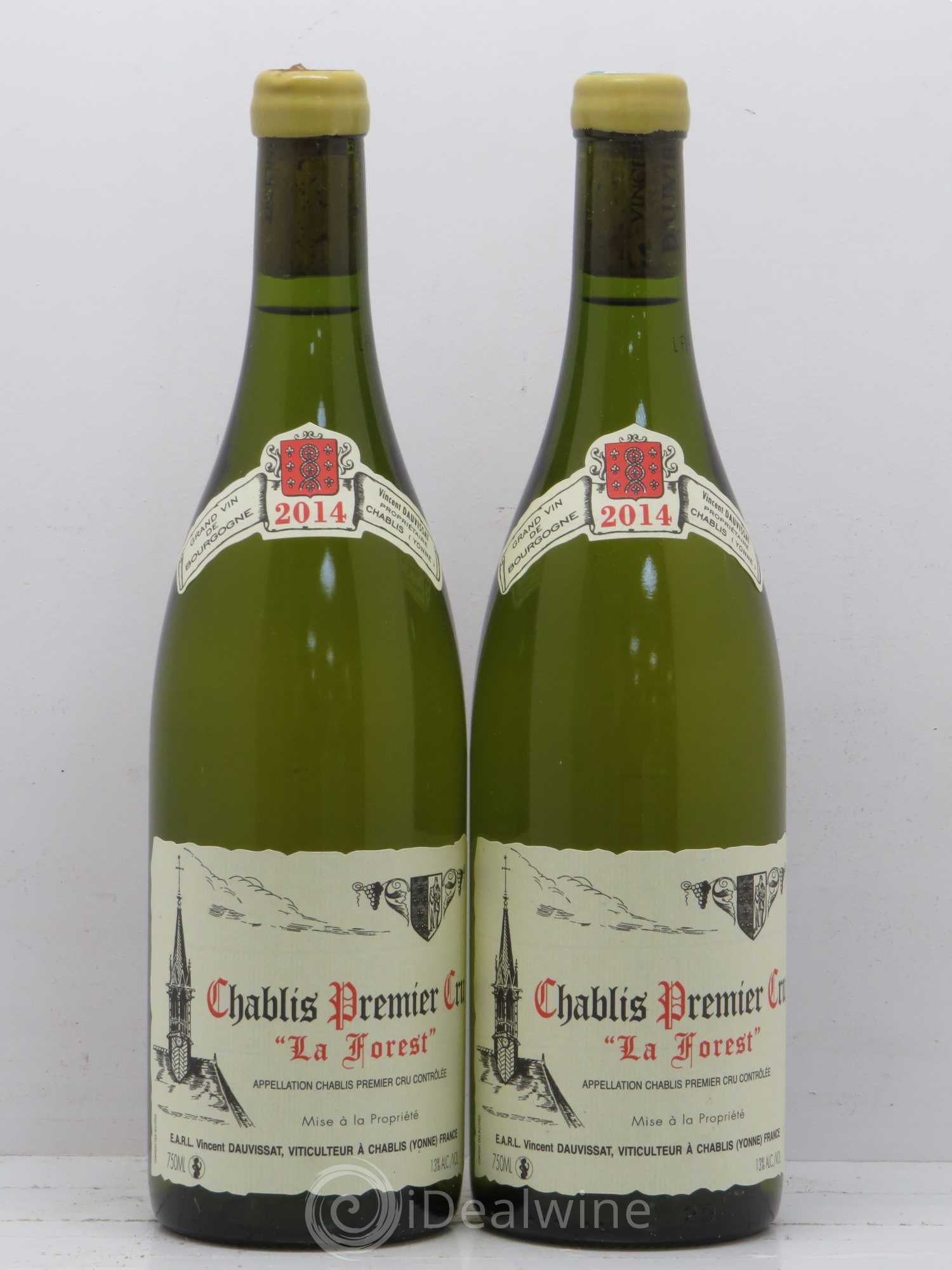 Chablis 1er Cru La Forest Vincent Dauvissat (Domaine) 2014 - Lot de 2 bouteilles - 0